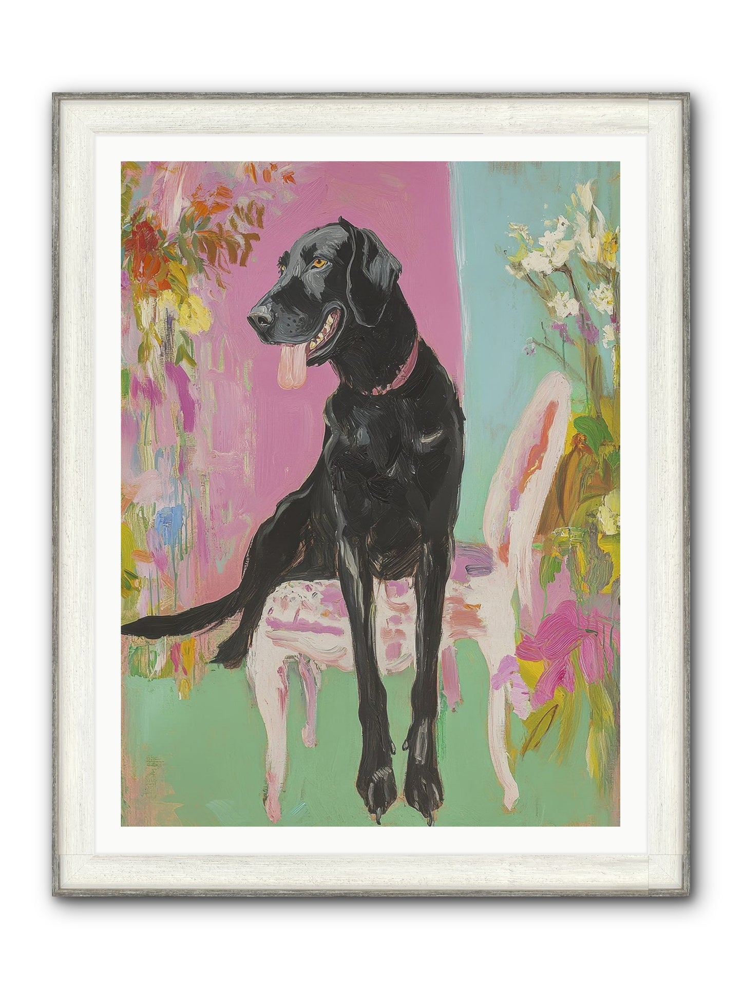 Penny Whistle Framed Print - Driftwood White 36x48