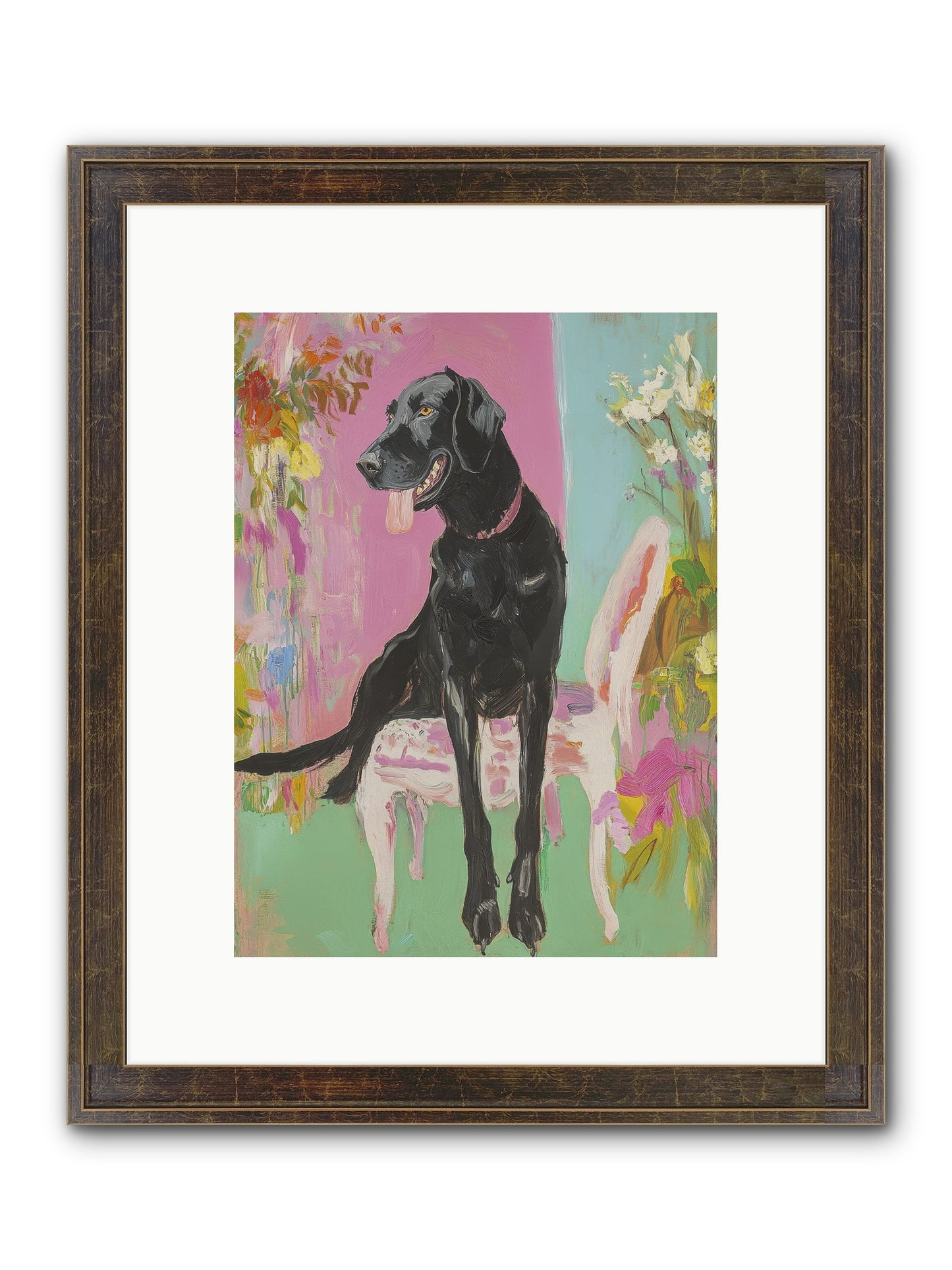 Penny Whistle Framed Print - Slimwoods Black/Gold 9x12