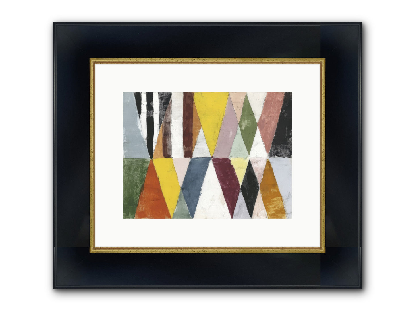 Pepper Grass Framed Print - Wide Black w/Gold 12x9