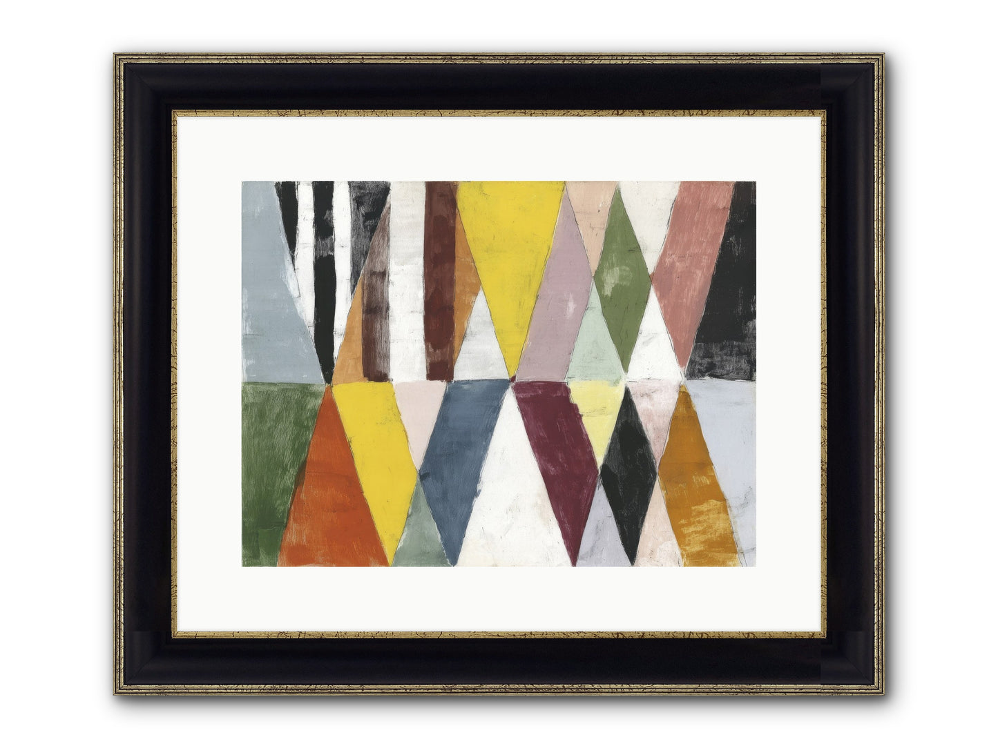 Pepper Grass Framed Print - Black & Gold 16x12