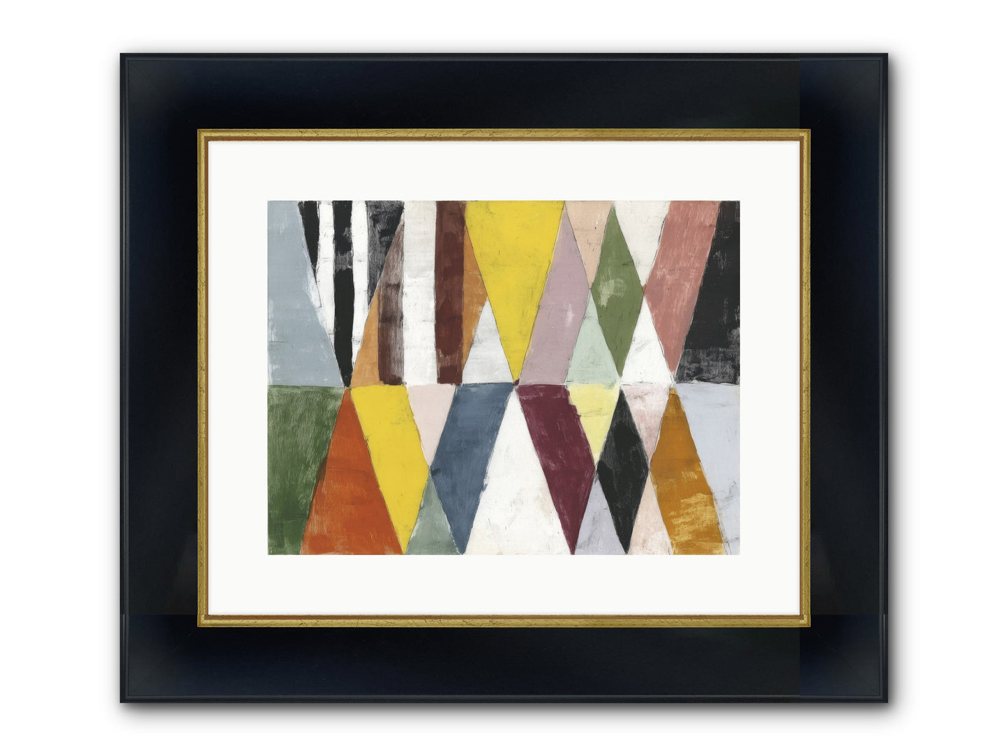 Pepper Grass Framed Print - Wide Black w/Gold 16x12
