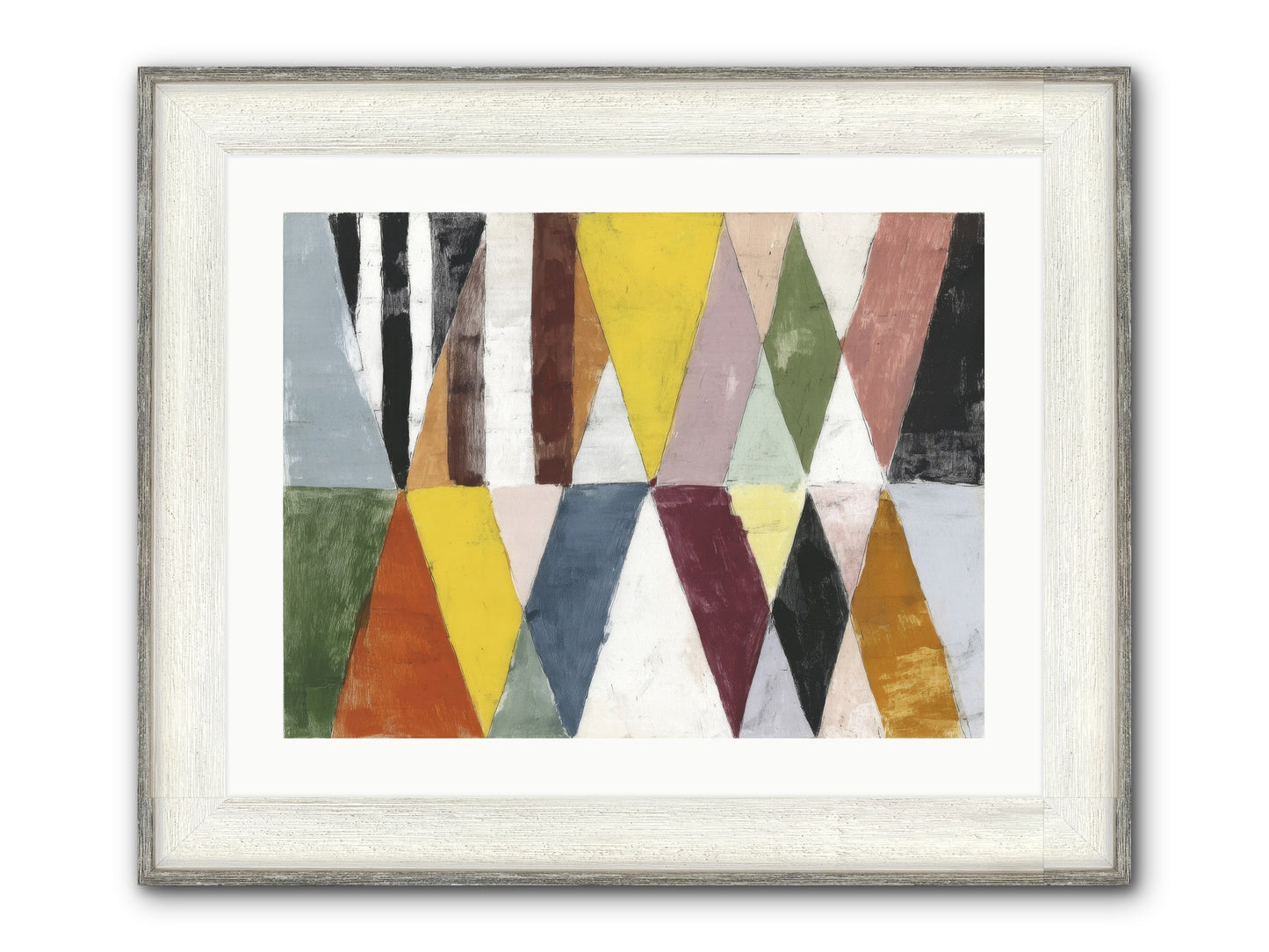 Pepper Grass Framed Print - Driftwood White 24x18