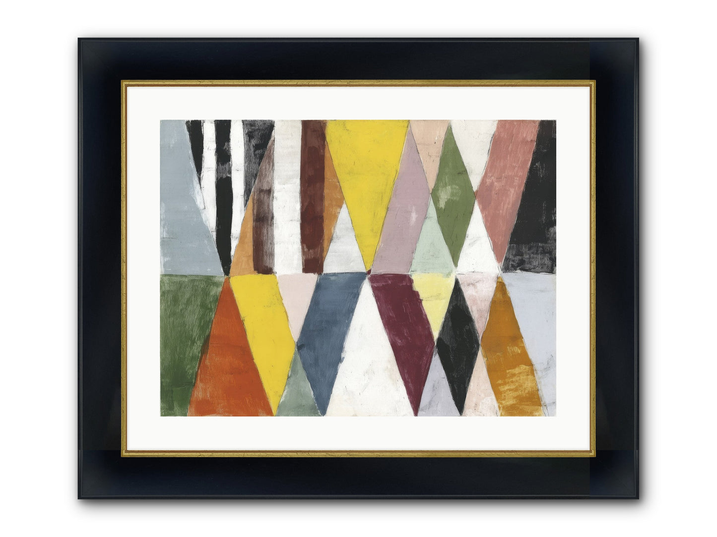 Pepper Grass Framed Print - Wide Black w/Gold 24x18