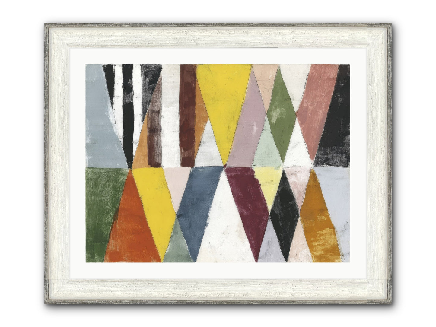 Pepper Grass Framed Print - Driftwood White 32x24