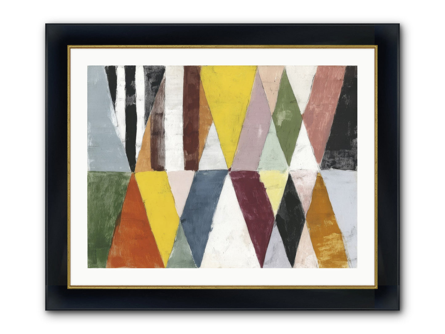 Pepper Grass Framed Print - Wide Black w/Gold 32x24