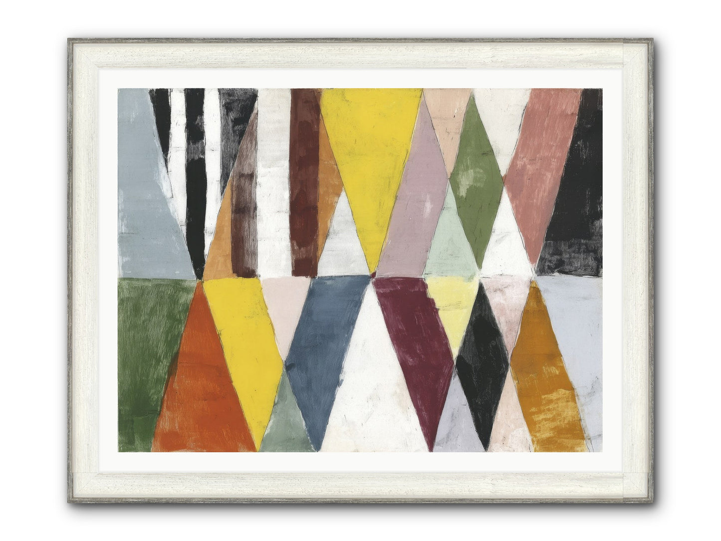 Pepper Grass Framed Print - Driftwood White 48x36