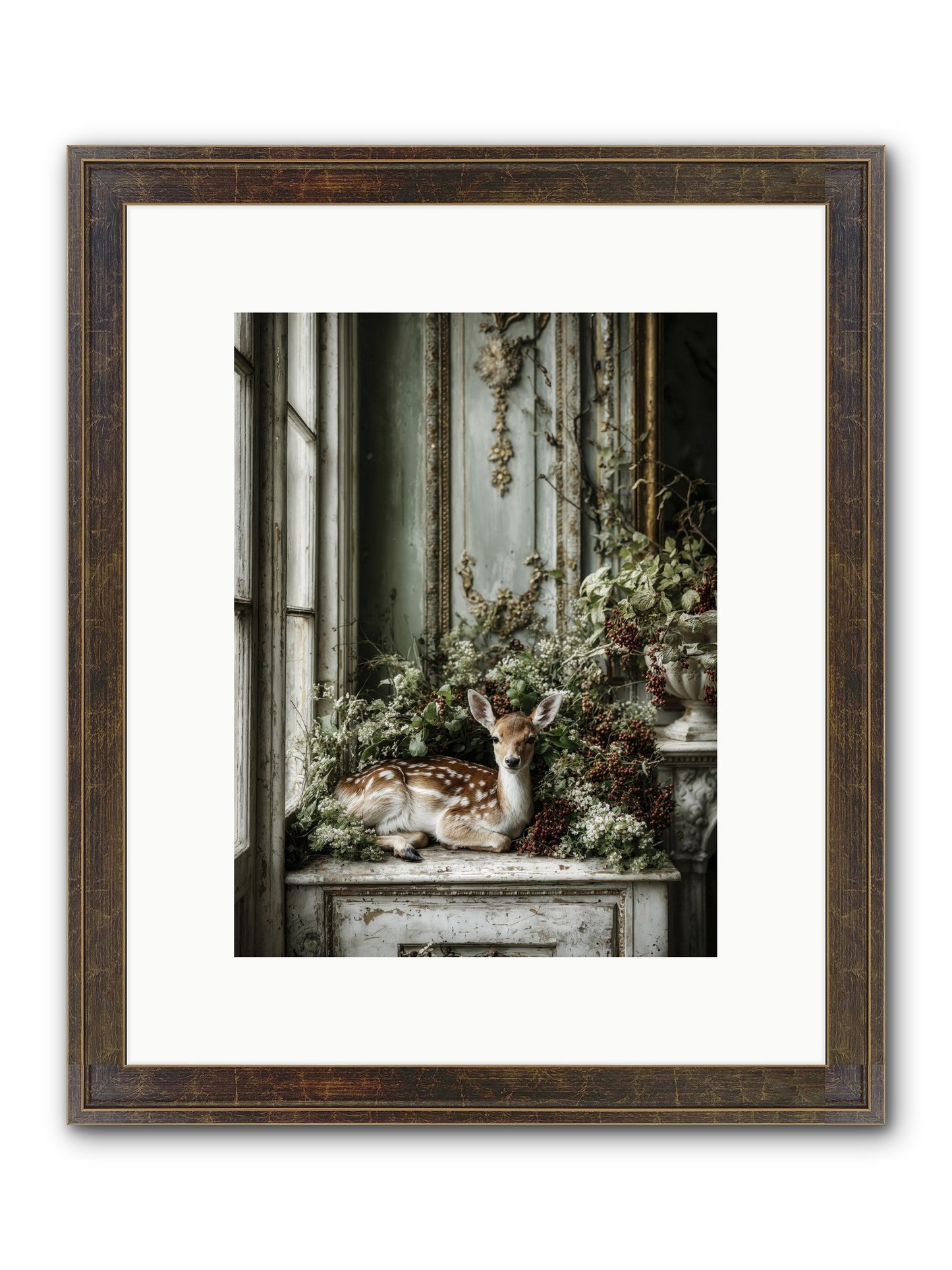 Percival Framed Print - Slimwoods Black/Gold 9x12