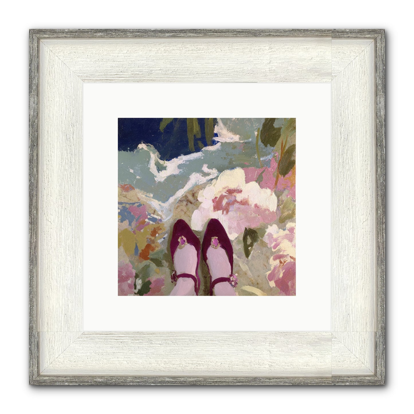 Perfect Placement Framed Print - Driftwood White 10x10