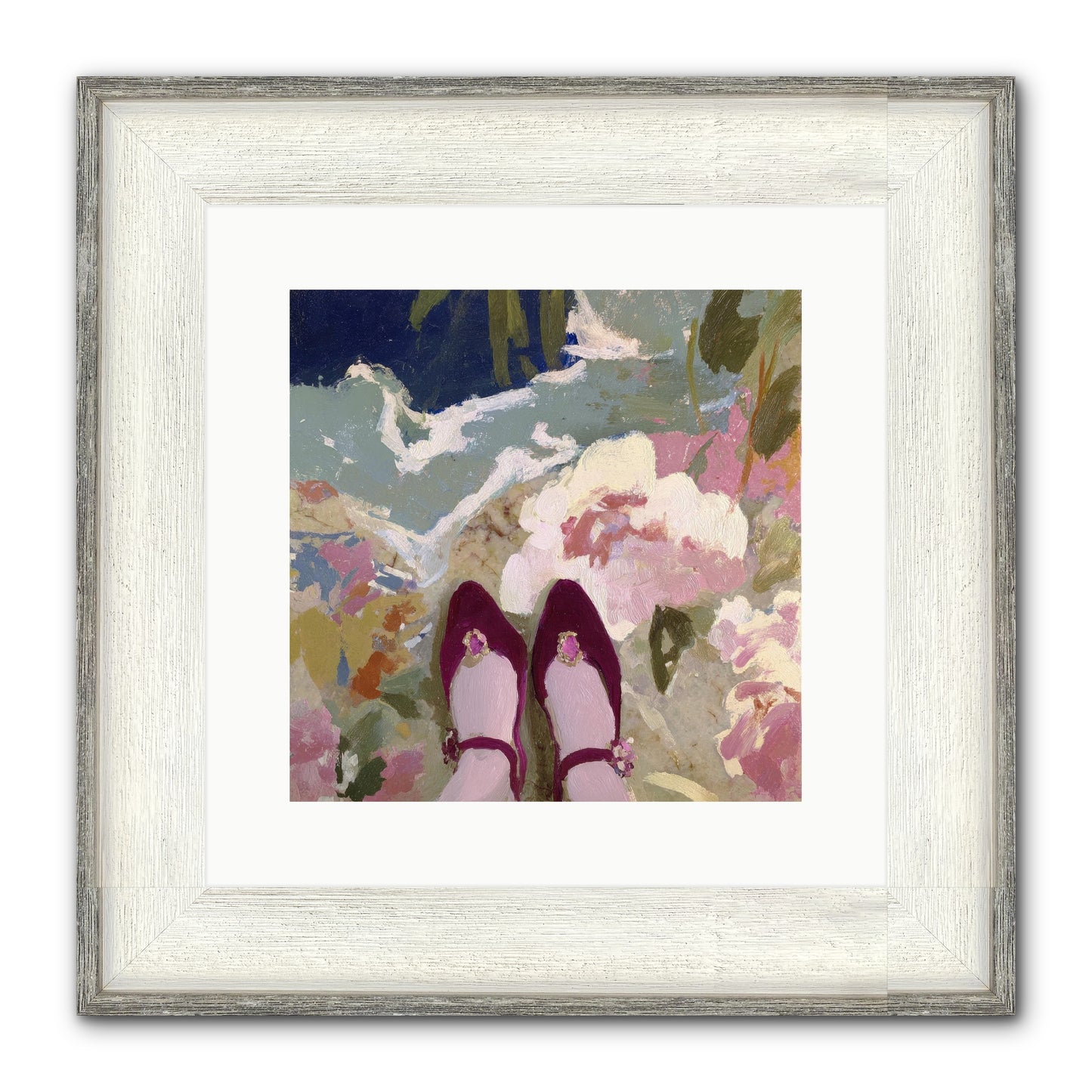Perfect Placement Framed Print - Driftwood White 12x12