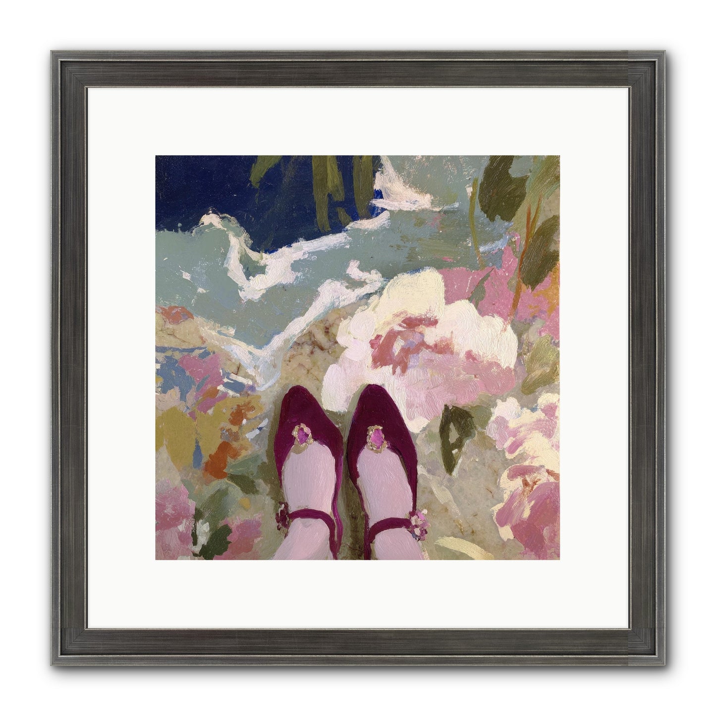 Perfect Placement Framed Print - Slimwoods Black/Silver 12x12