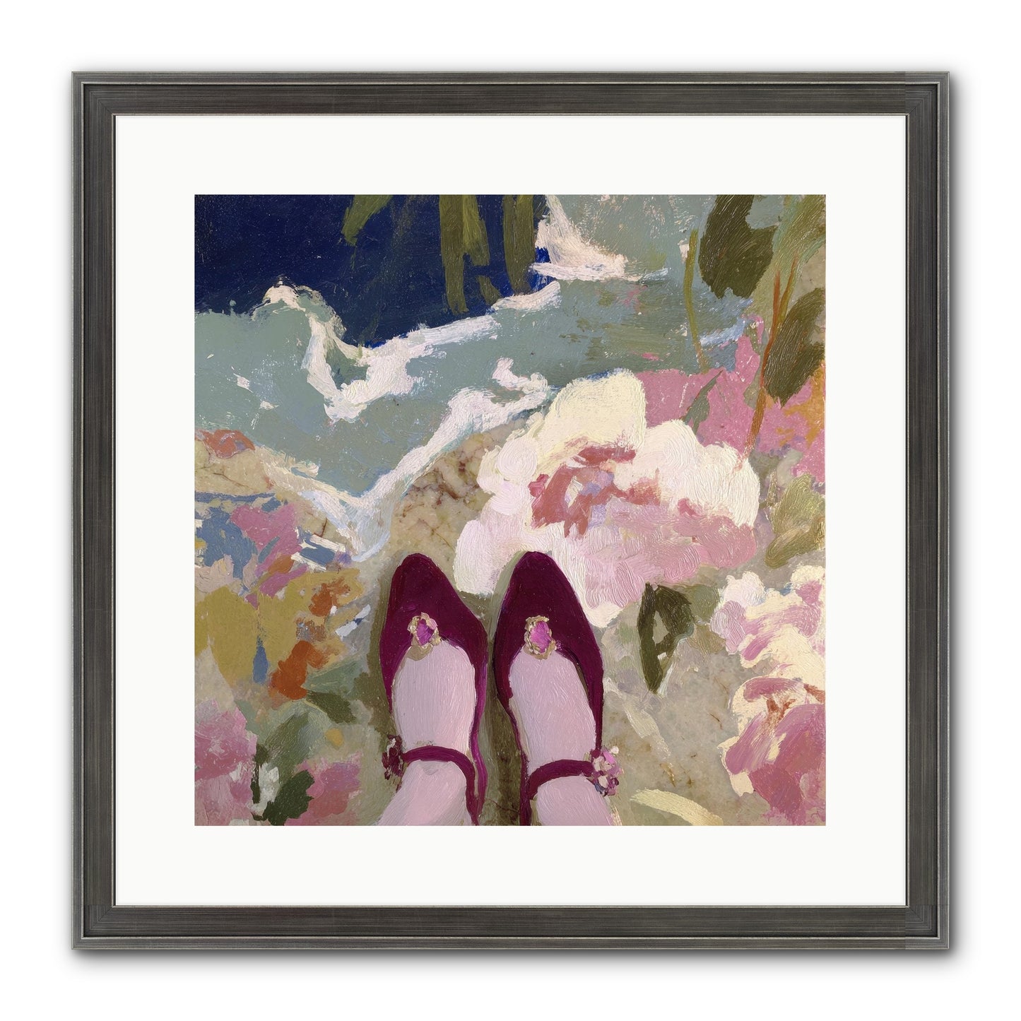 Perfect Placement Framed Print - Slimwoods Black/Silver 16x16