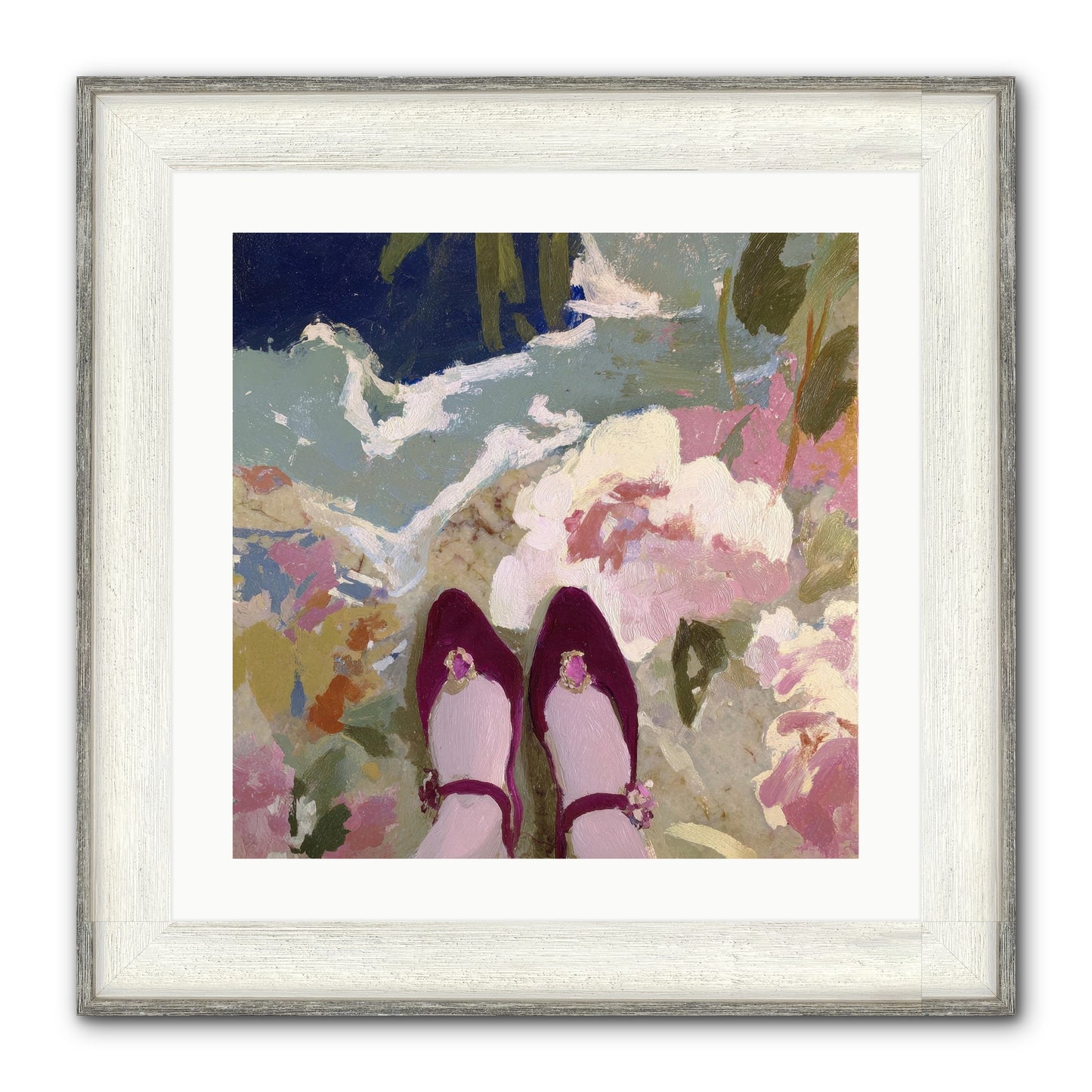 Perfect Placement Framed Print - Driftwood White 20x20