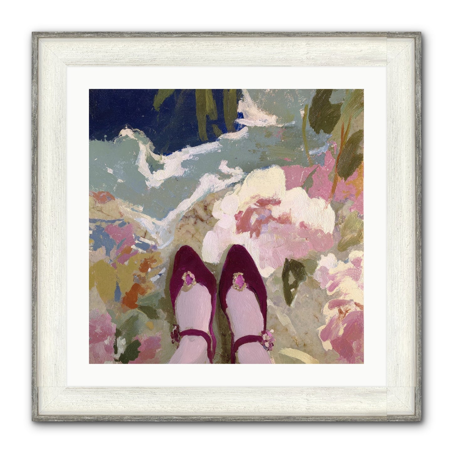 Perfect Placement Framed Print - Driftwood White 24x24