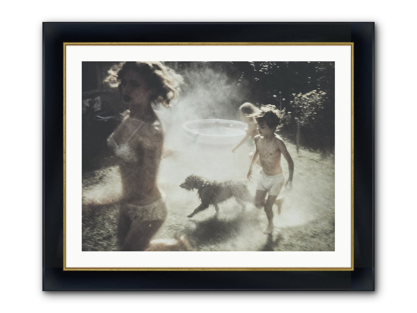 Performing Wildness Framed Print - Wide Black w/Gold 32x24
