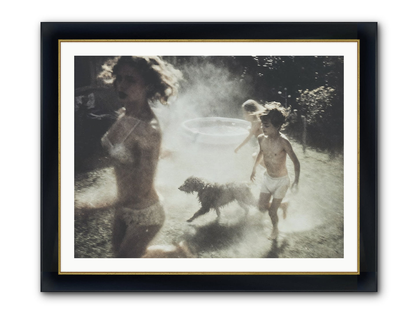 Performing Wildness Framed Print - Wide Black w/Gold 40x30