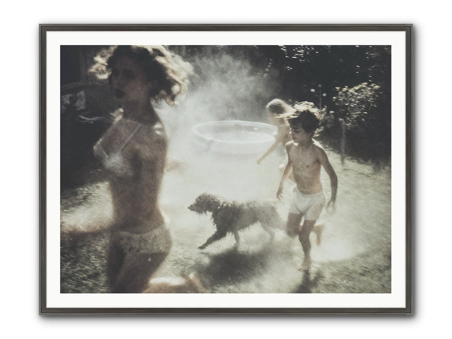 Performing Wildness Framed Print - Slimwoods Black/Silver 48x36