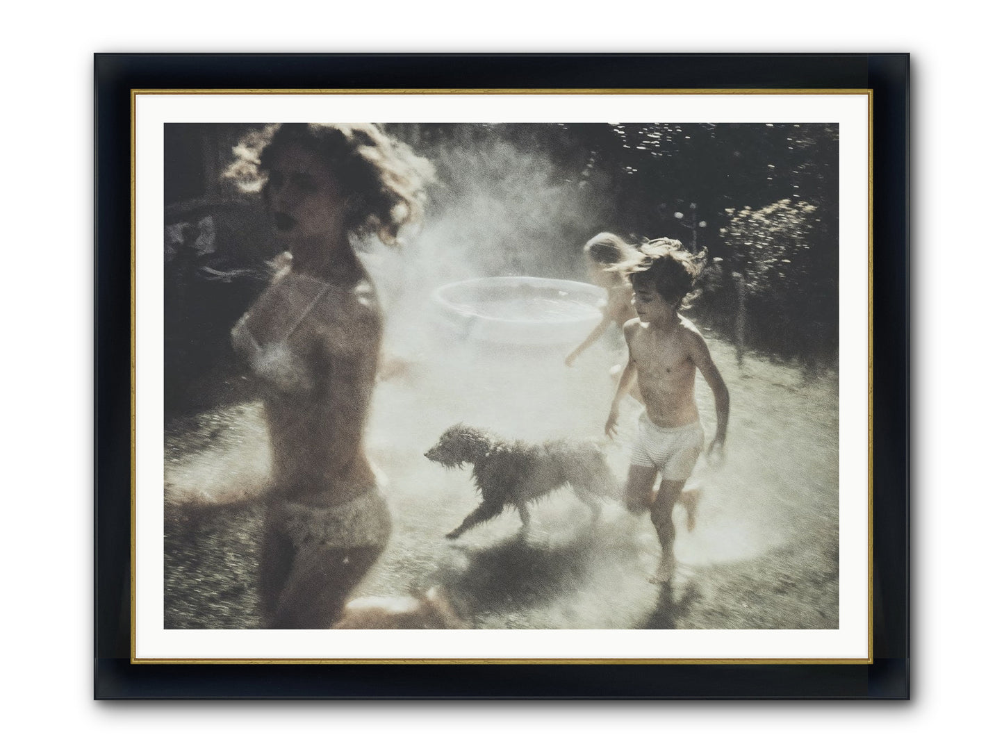 Performing Wildness Framed Print - Wide Black w/Gold 48x36