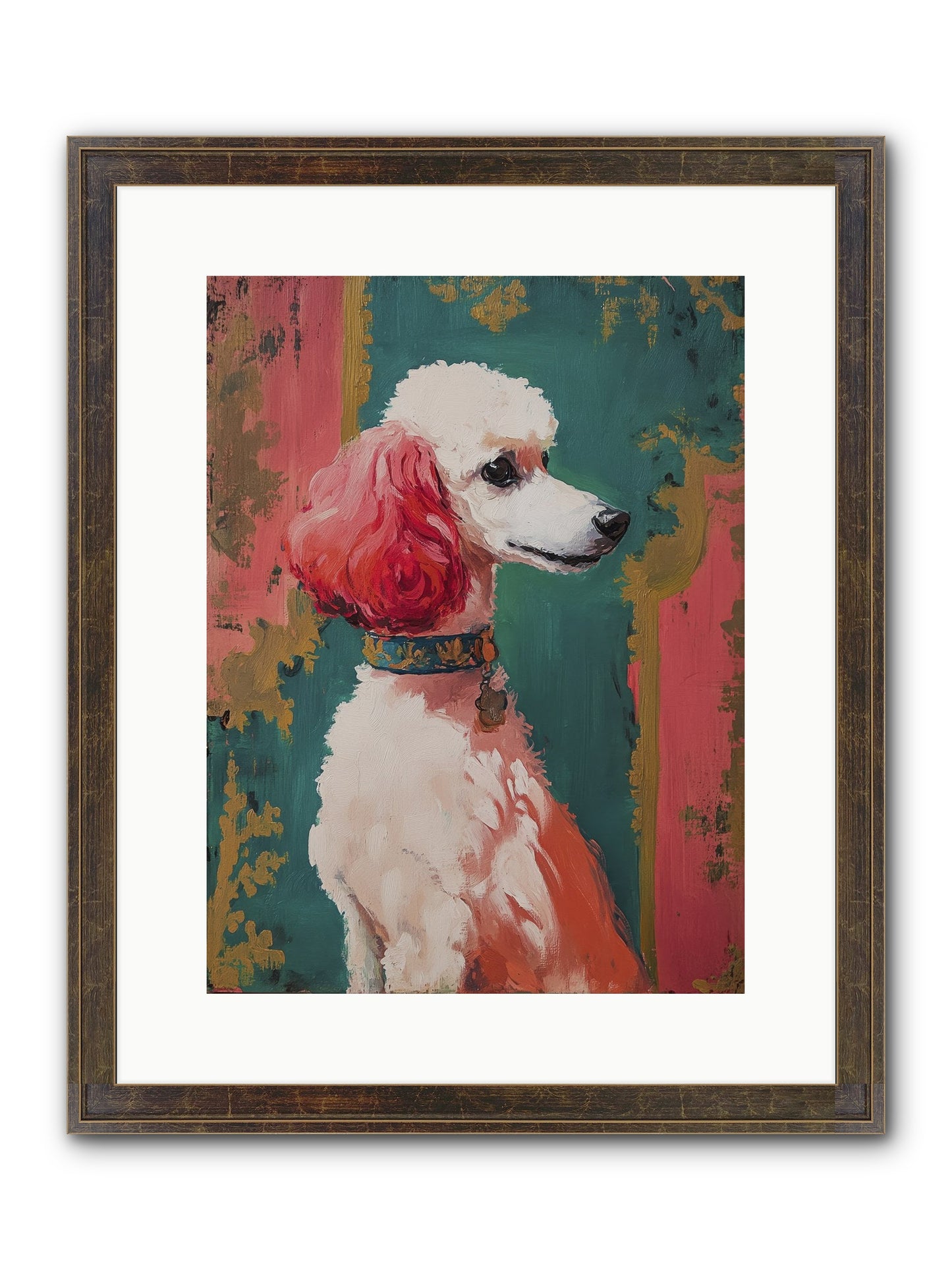 Periwinkle Framed Print - Slimwoods Black/Gold 12x16
