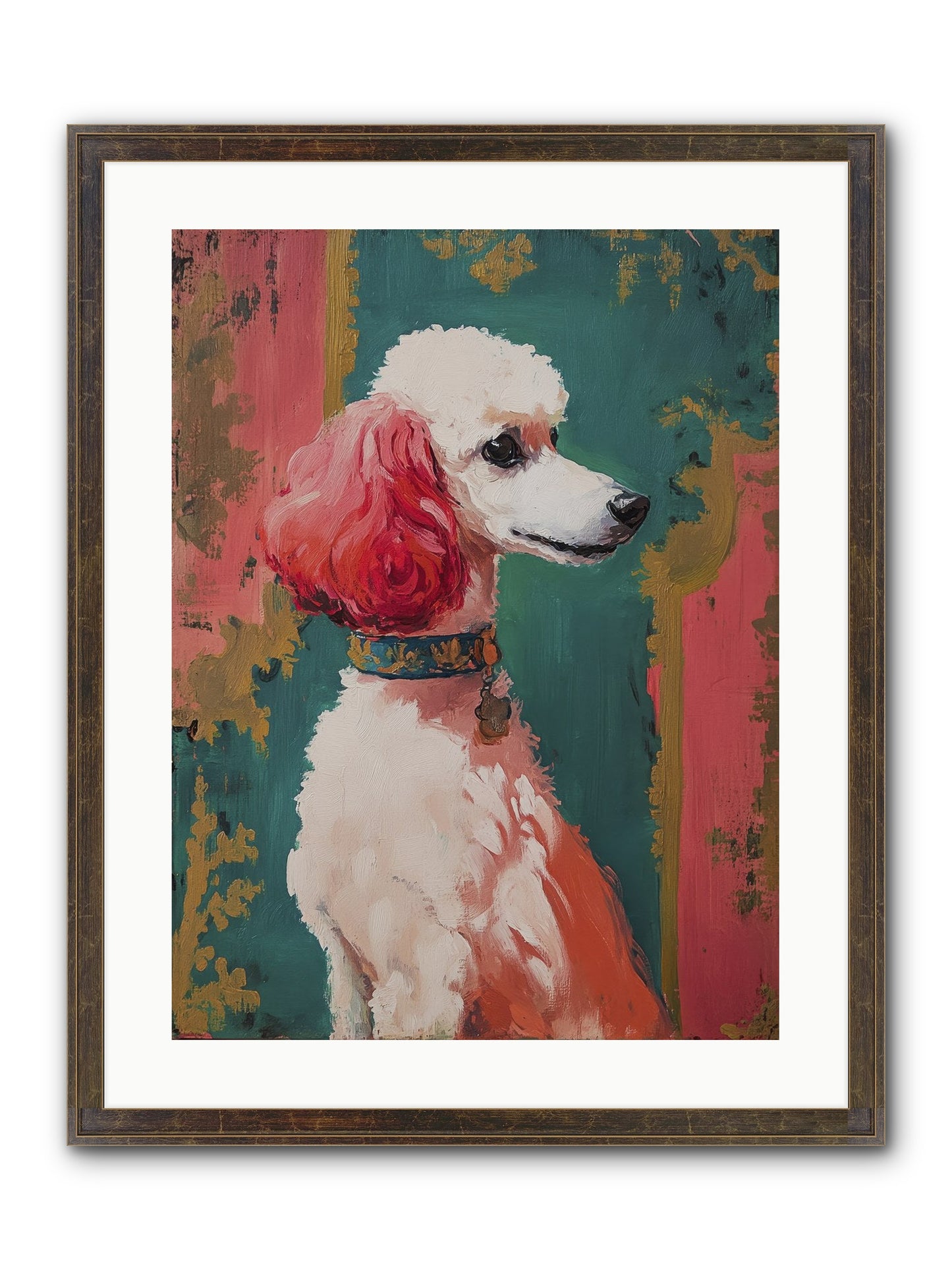 Periwinkle Framed Print - Slimwoods Black/Gold 18x24