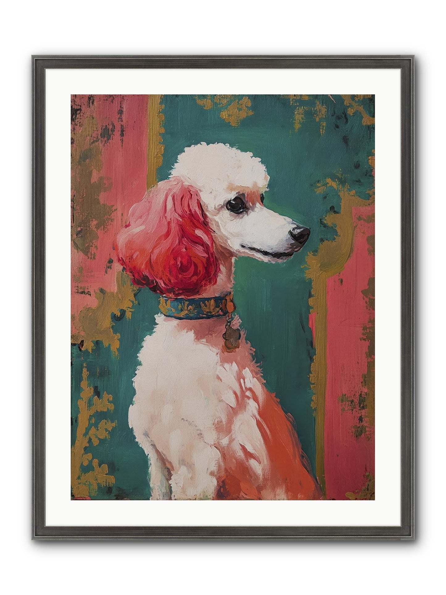 Periwinkle Framed Print - Slimwoods Black/Silver 24x32