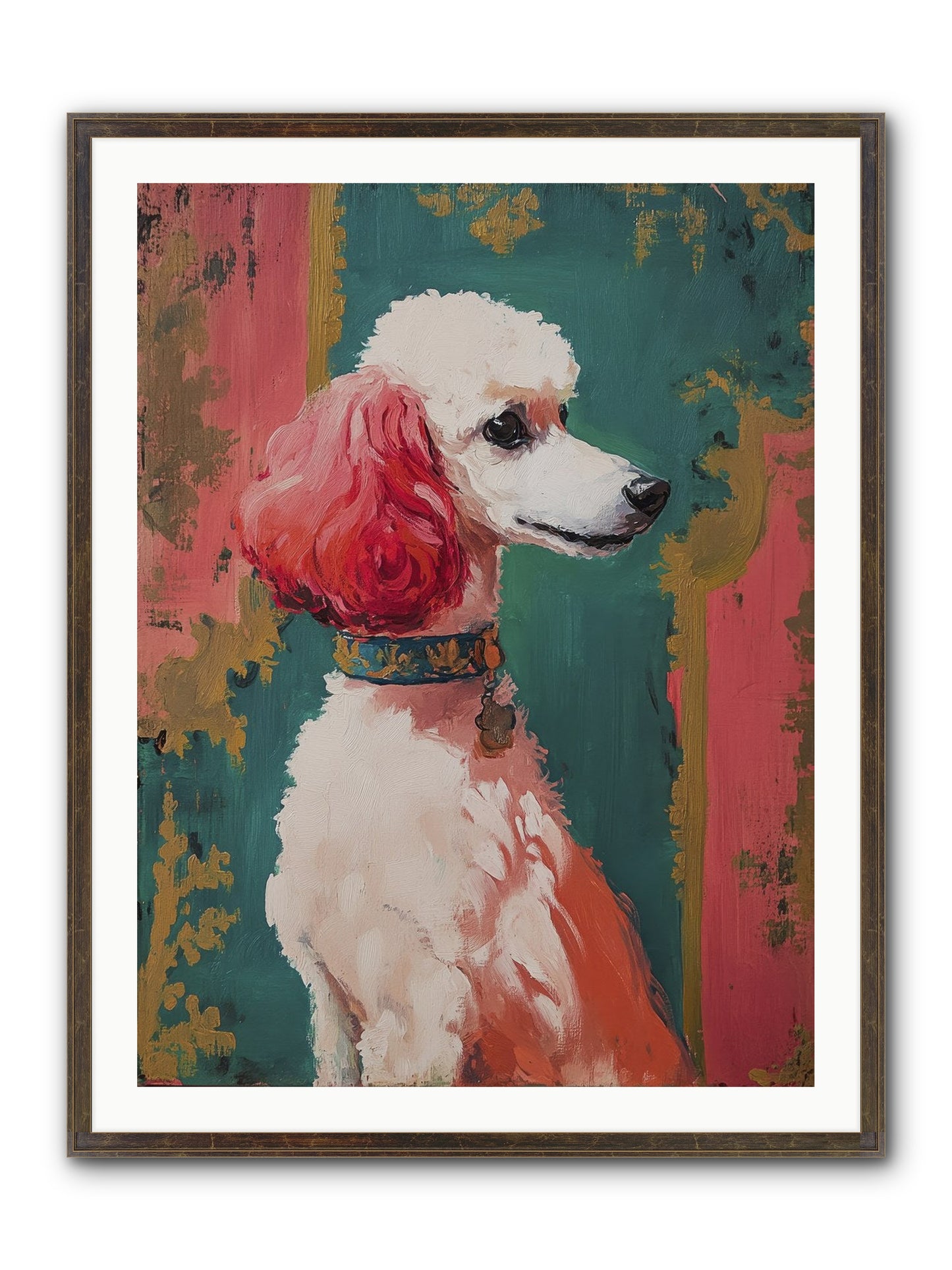 Periwinkle Framed Print - Slimwoods Black/Gold 30x40