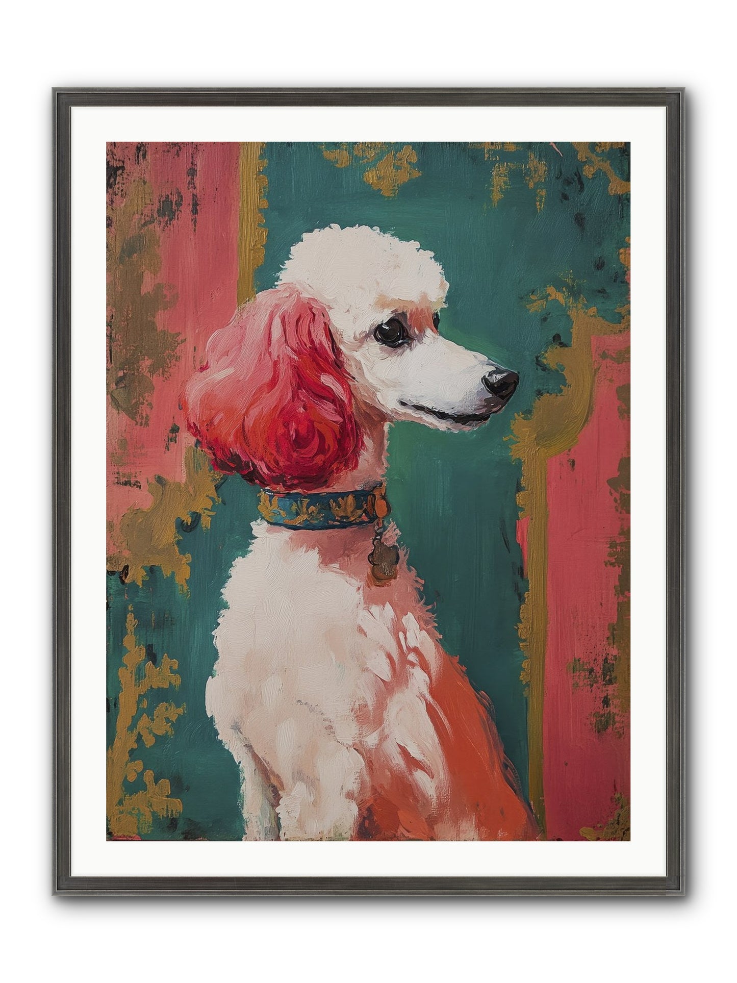 Periwinkle Framed Print - Slimwoods Black/Silver 30x40