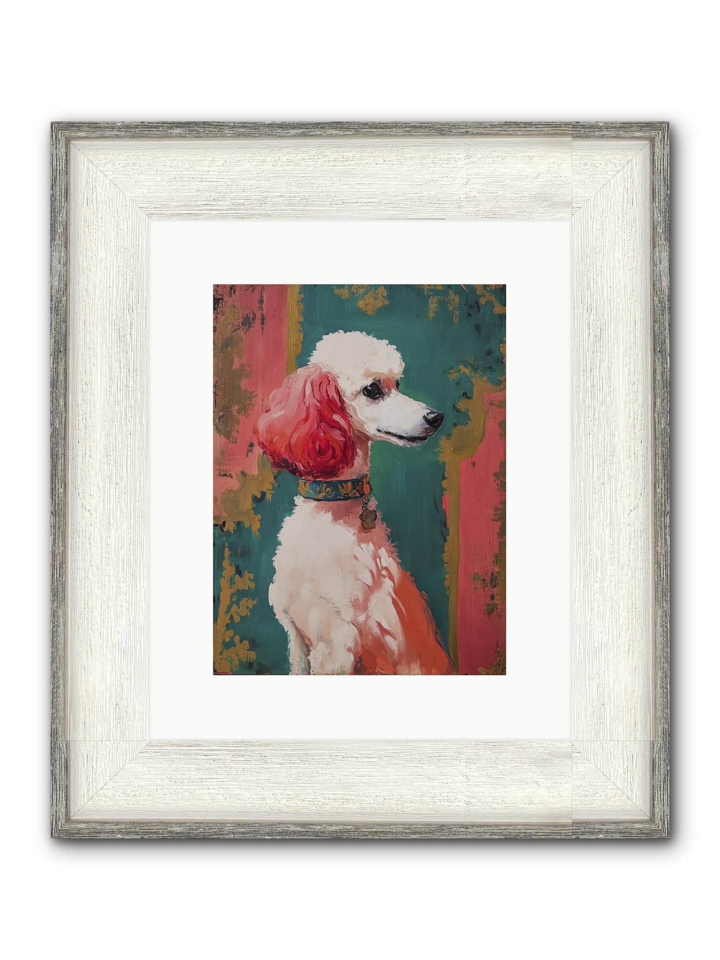 Periwinkle Framed Print - Driftwood White 9x12