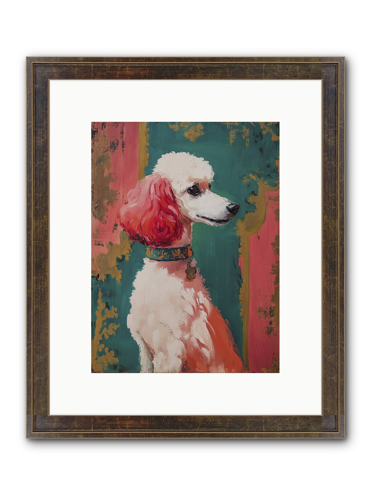 Periwinkle Framed Print - Slimwoods Black/Gold 9x12