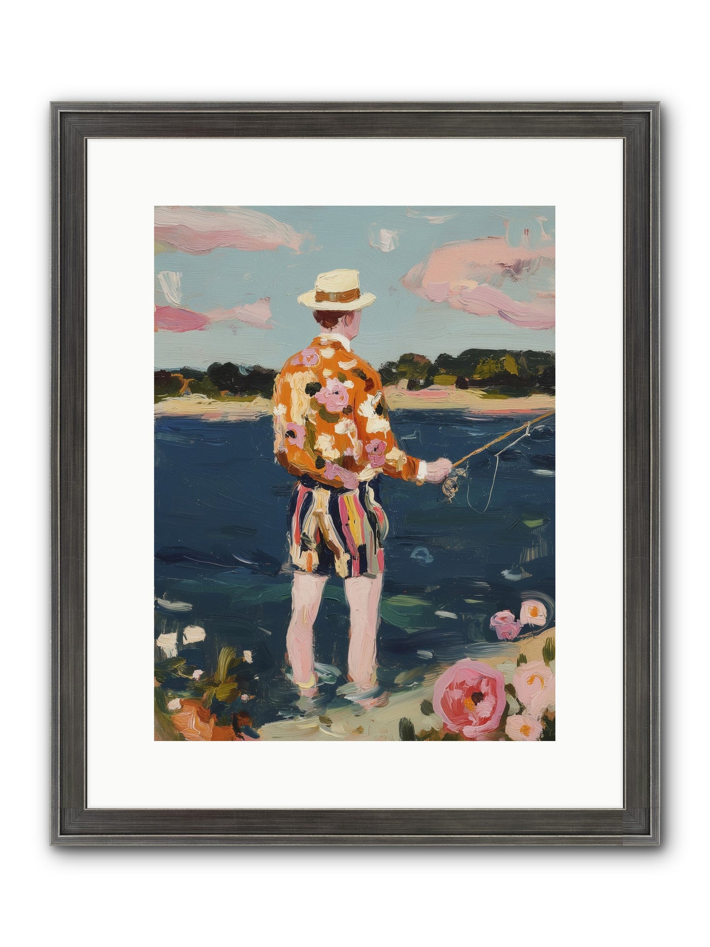 Permanent Vacation Framed Print - Slimwoods Black/Silver 12x16