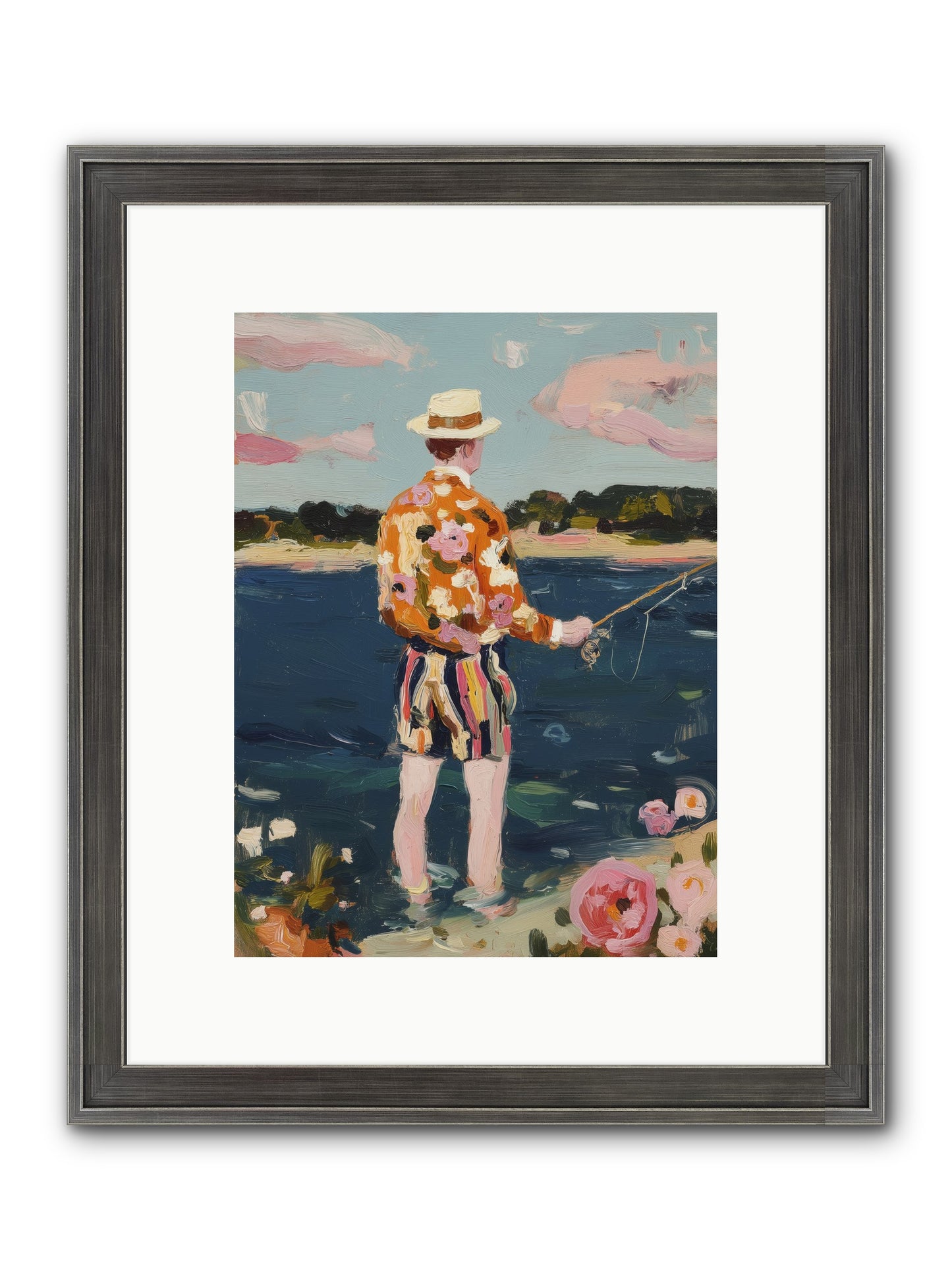 Permanent Vacation Framed Print - Slimwoods Black/Silver 9x12