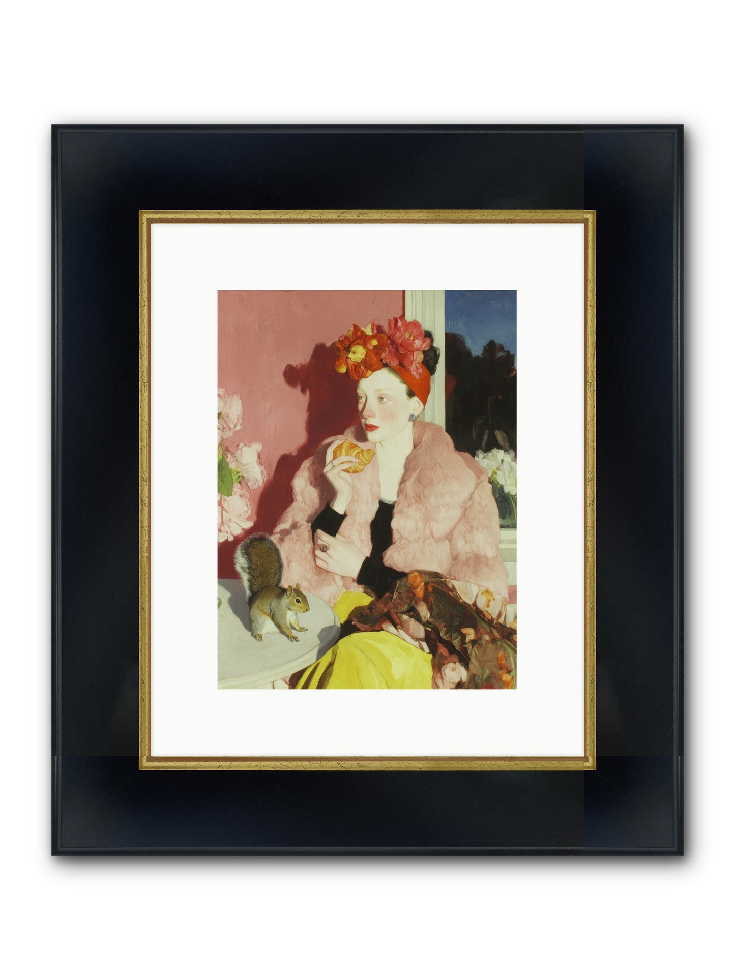 Permission is overrated Framed Print - Wide Black w/Gold 9x12