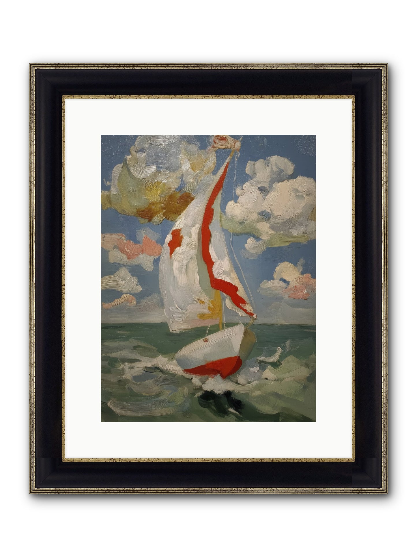 Perpetual Sunshine Framed Print - Black & Gold 12x16