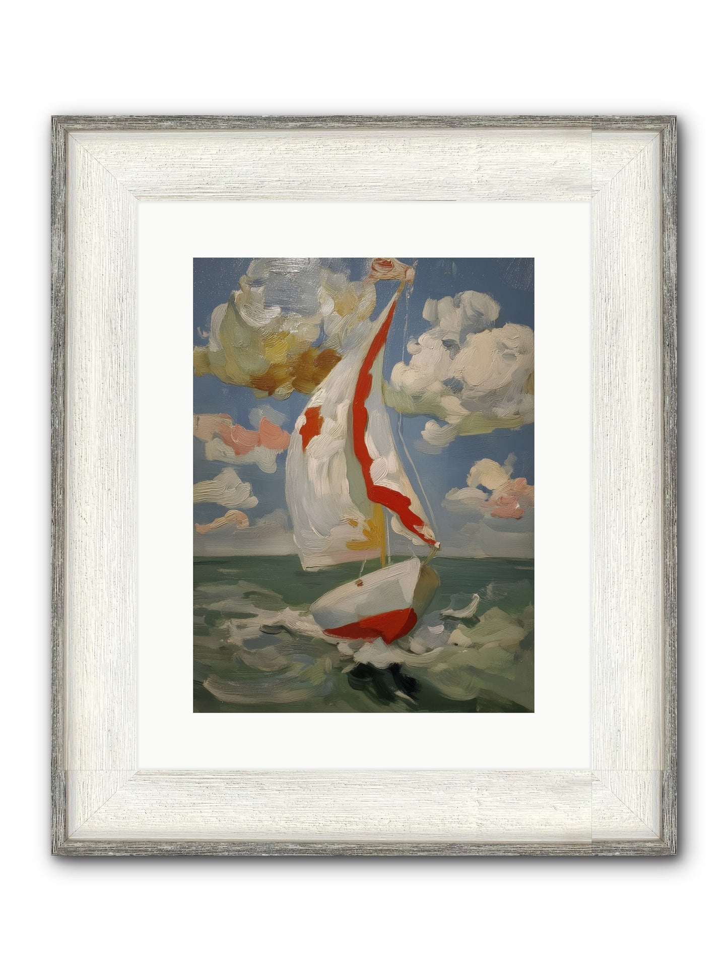 Perpetual Sunshine Framed Print - Driftwood White 12x16