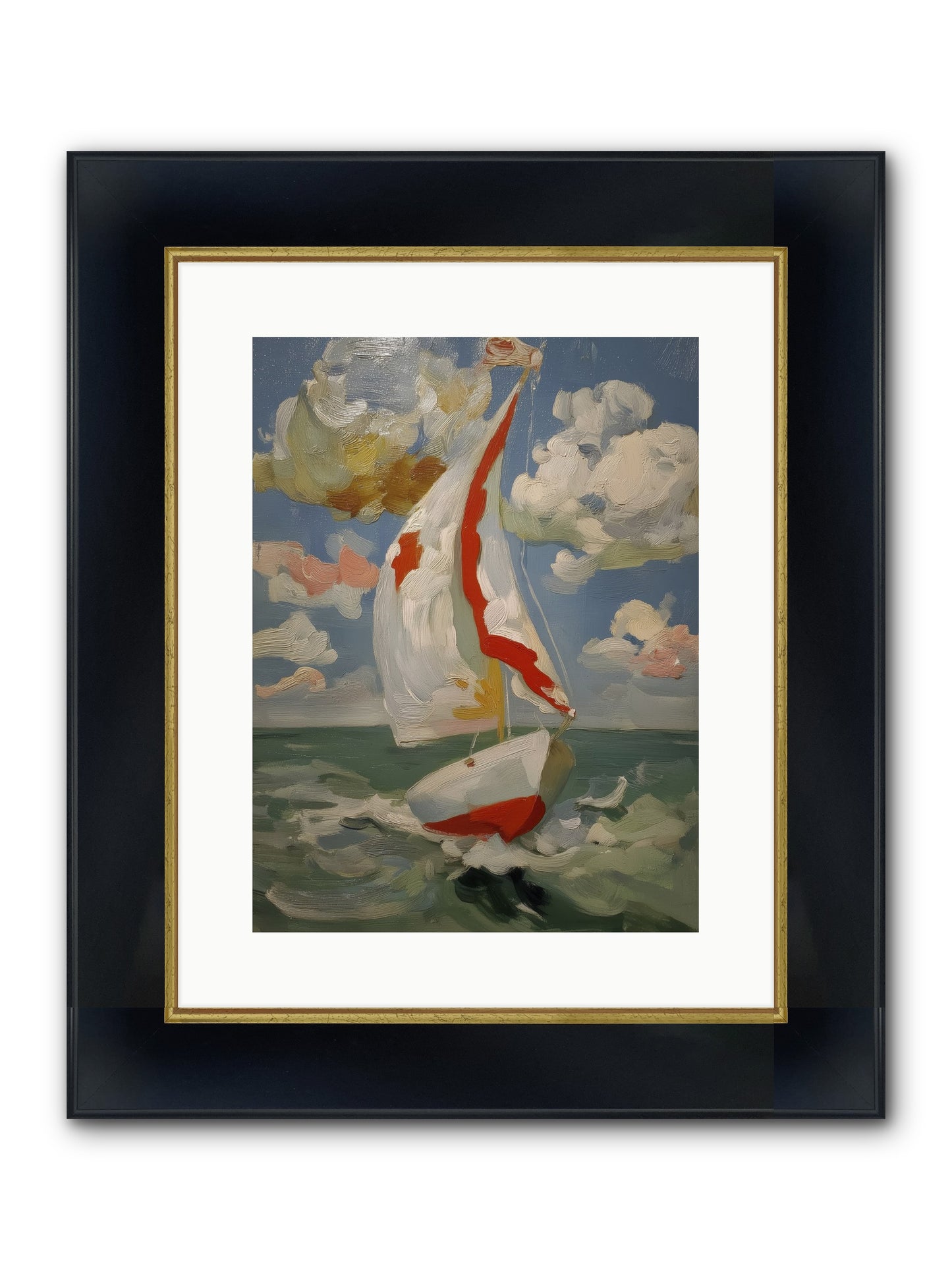 Perpetual Sunshine Framed Print - Wide Black w/Gold 12x16