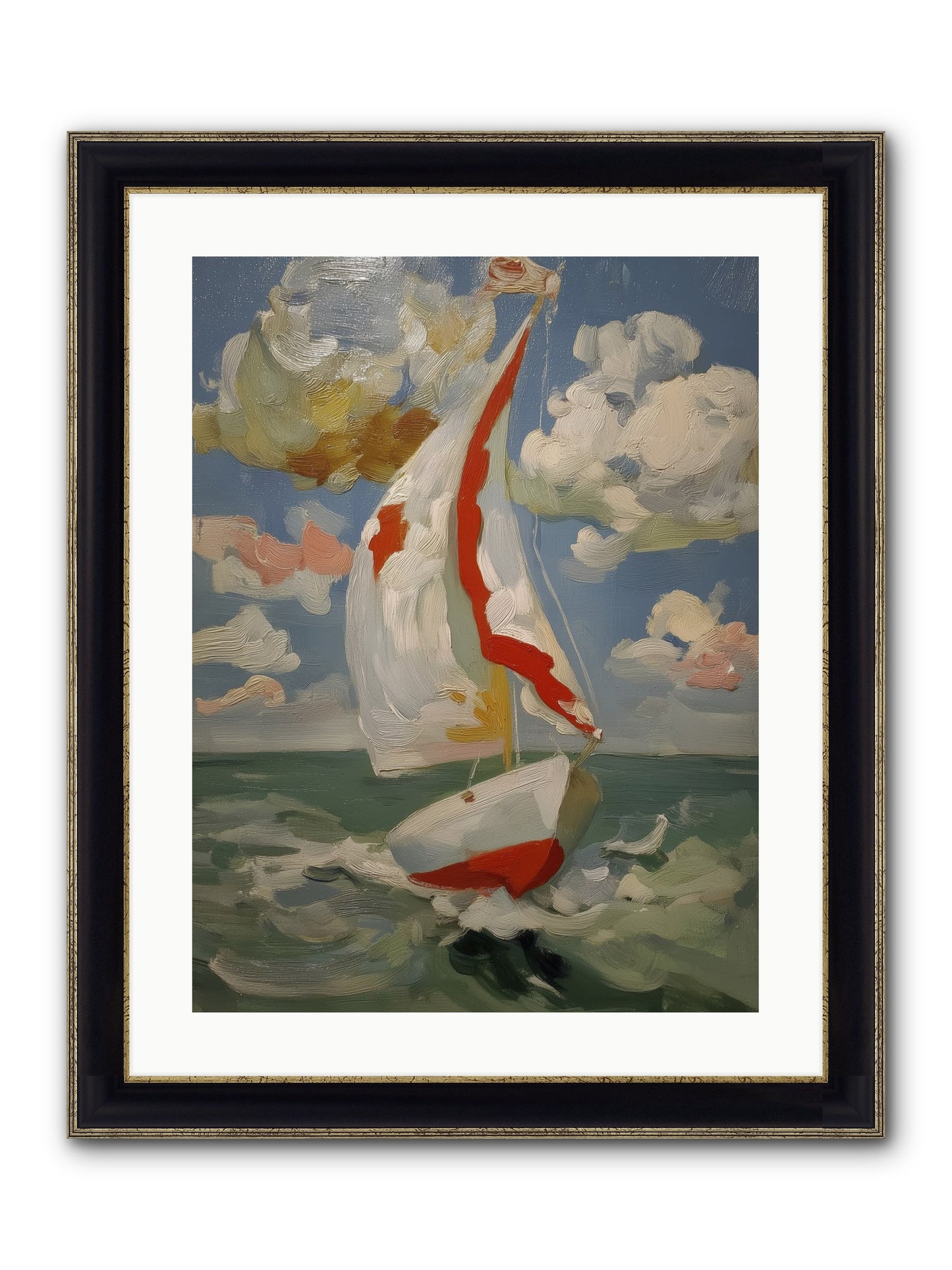 Perpetual Sunshine Framed Print - Black & Gold 18x24