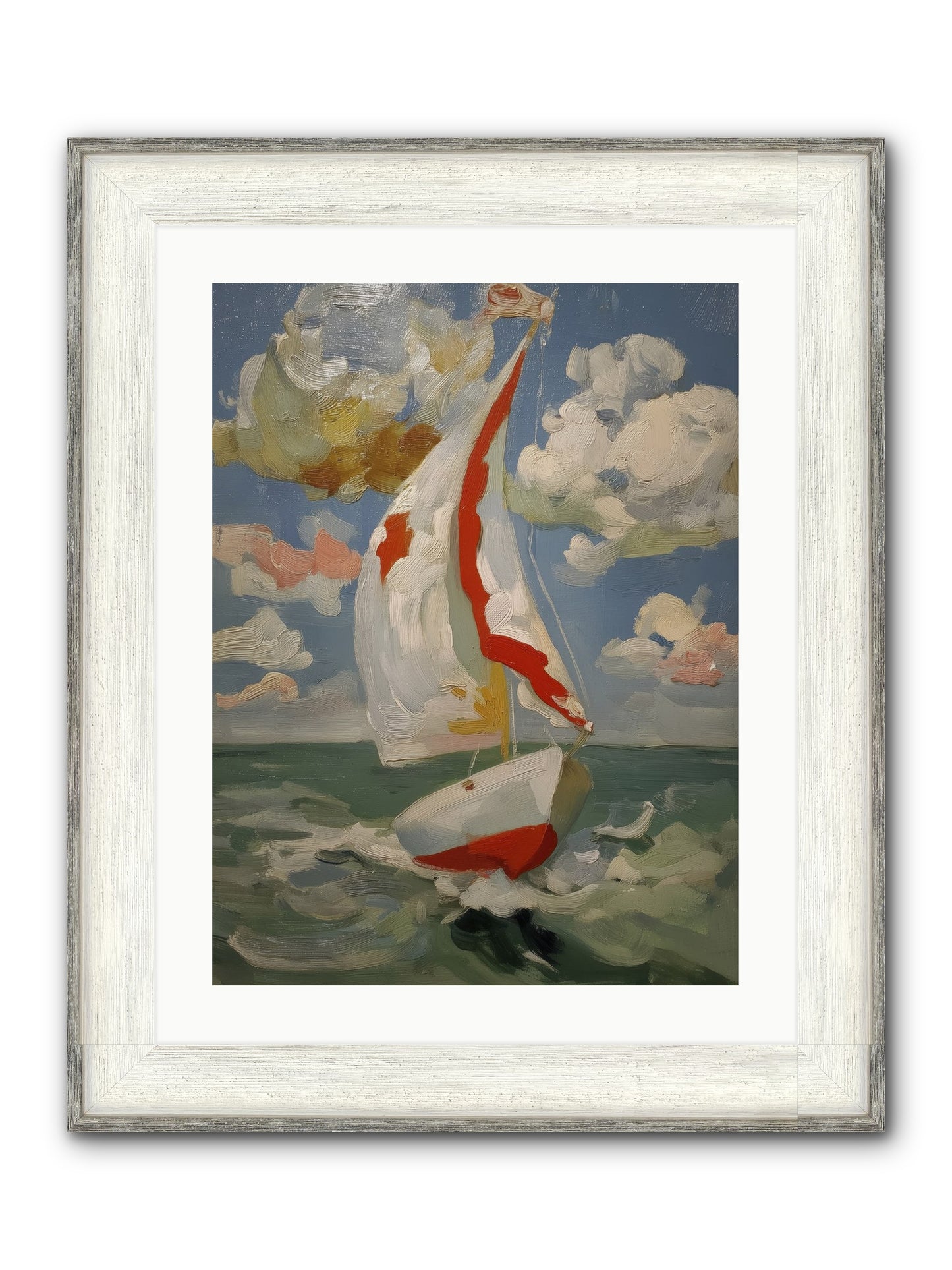 Perpetual Sunshine Framed Print - Driftwood White 18x24