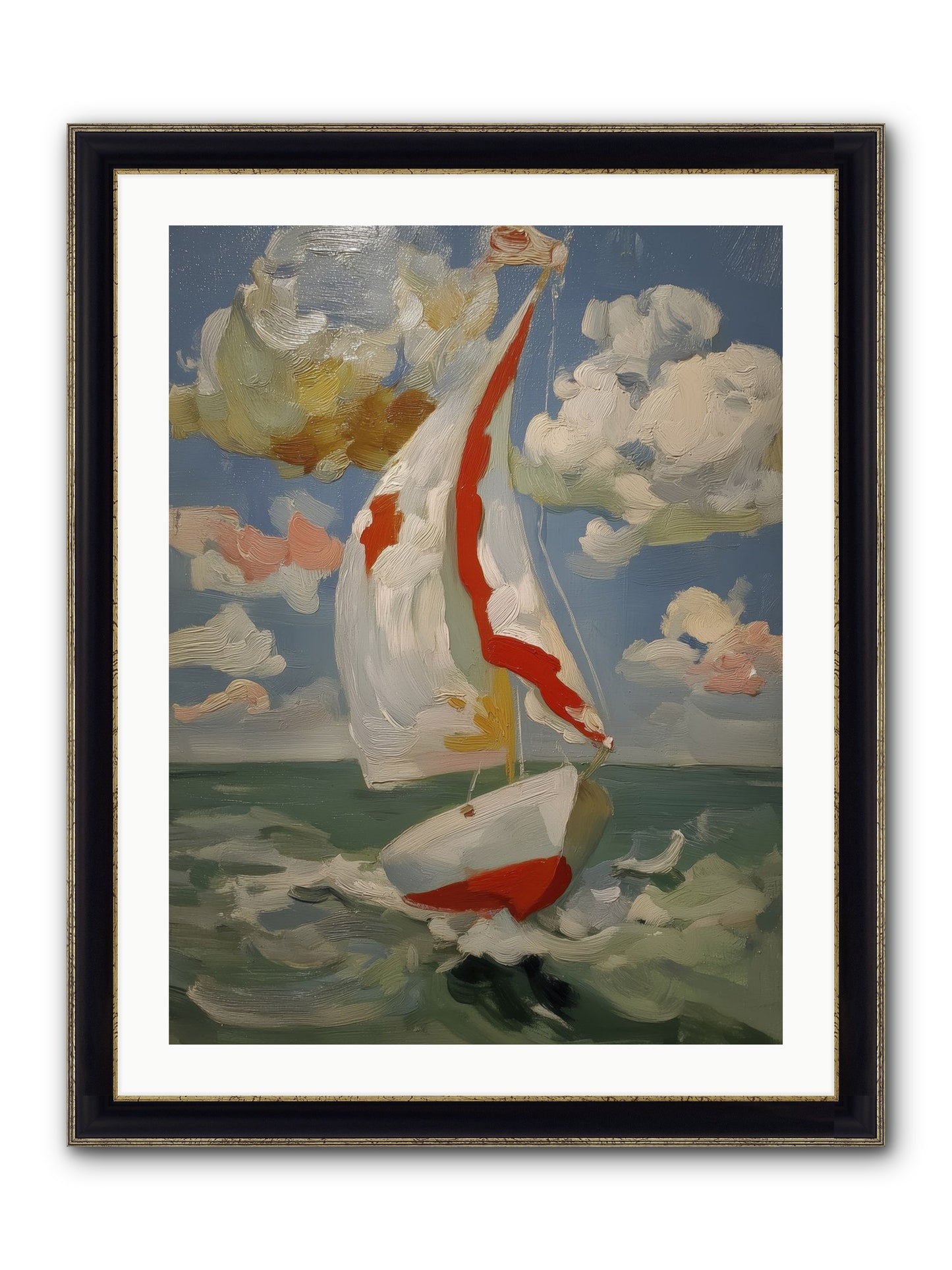 Perpetual Sunshine Framed Print - Black & Gold 24x32