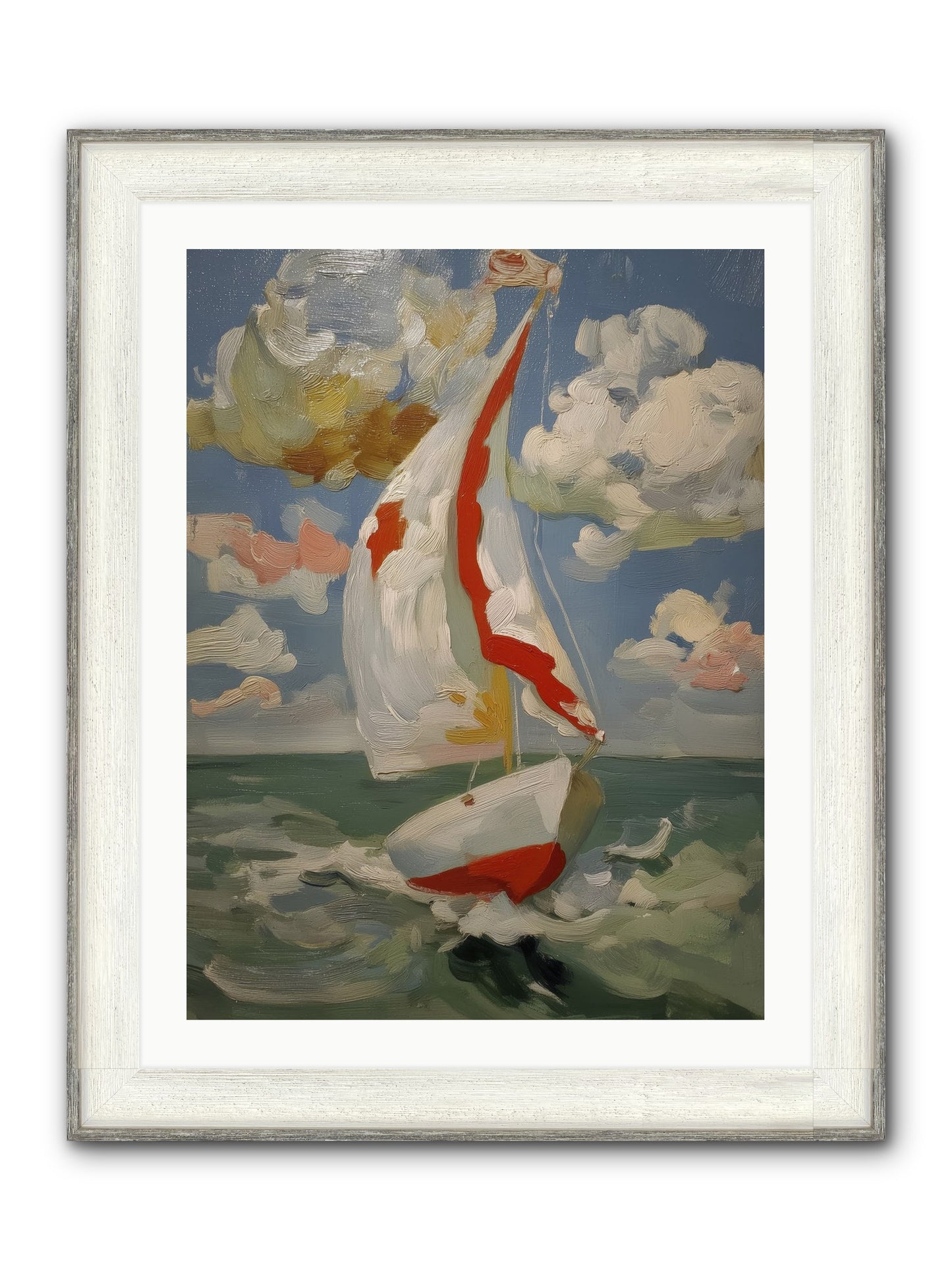 Perpetual Sunshine Framed Print - Driftwood White 24x32
