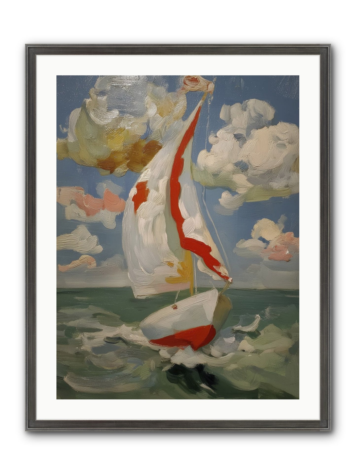 Perpetual Sunshine Framed Print - Slimwoods Black/Silver 24x32