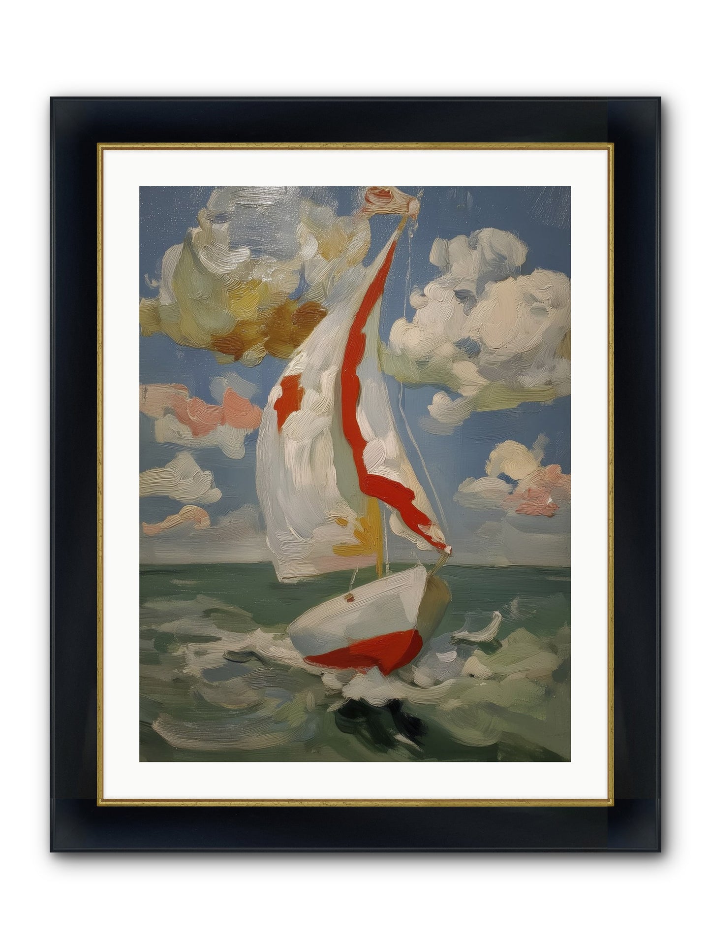 Perpetual Sunshine Framed Print - Wide Black w/Gold 24x32