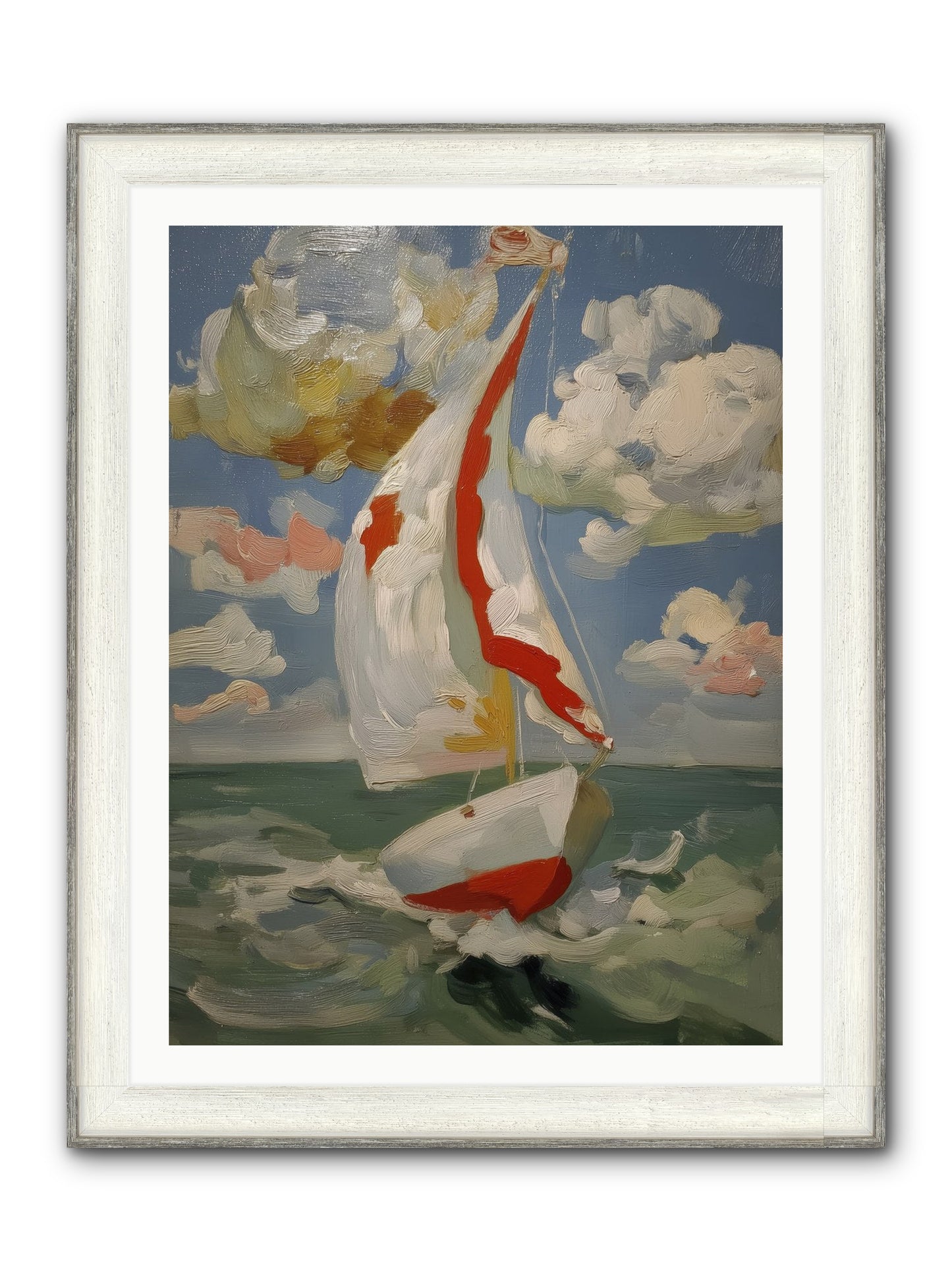 Perpetual Sunshine Framed Print - Driftwood White 30x40