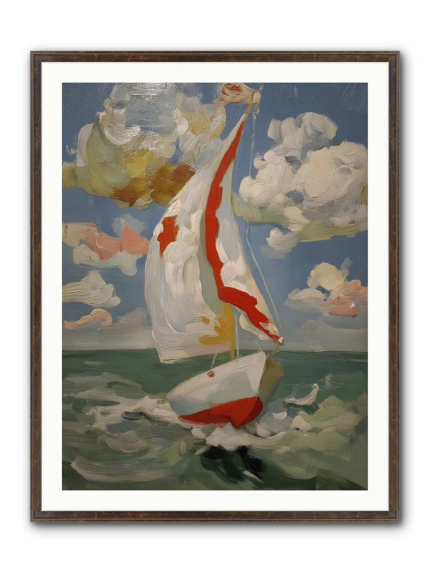 Perpetual Sunshine Framed Print - Slimwoods Black/Gold 30x40