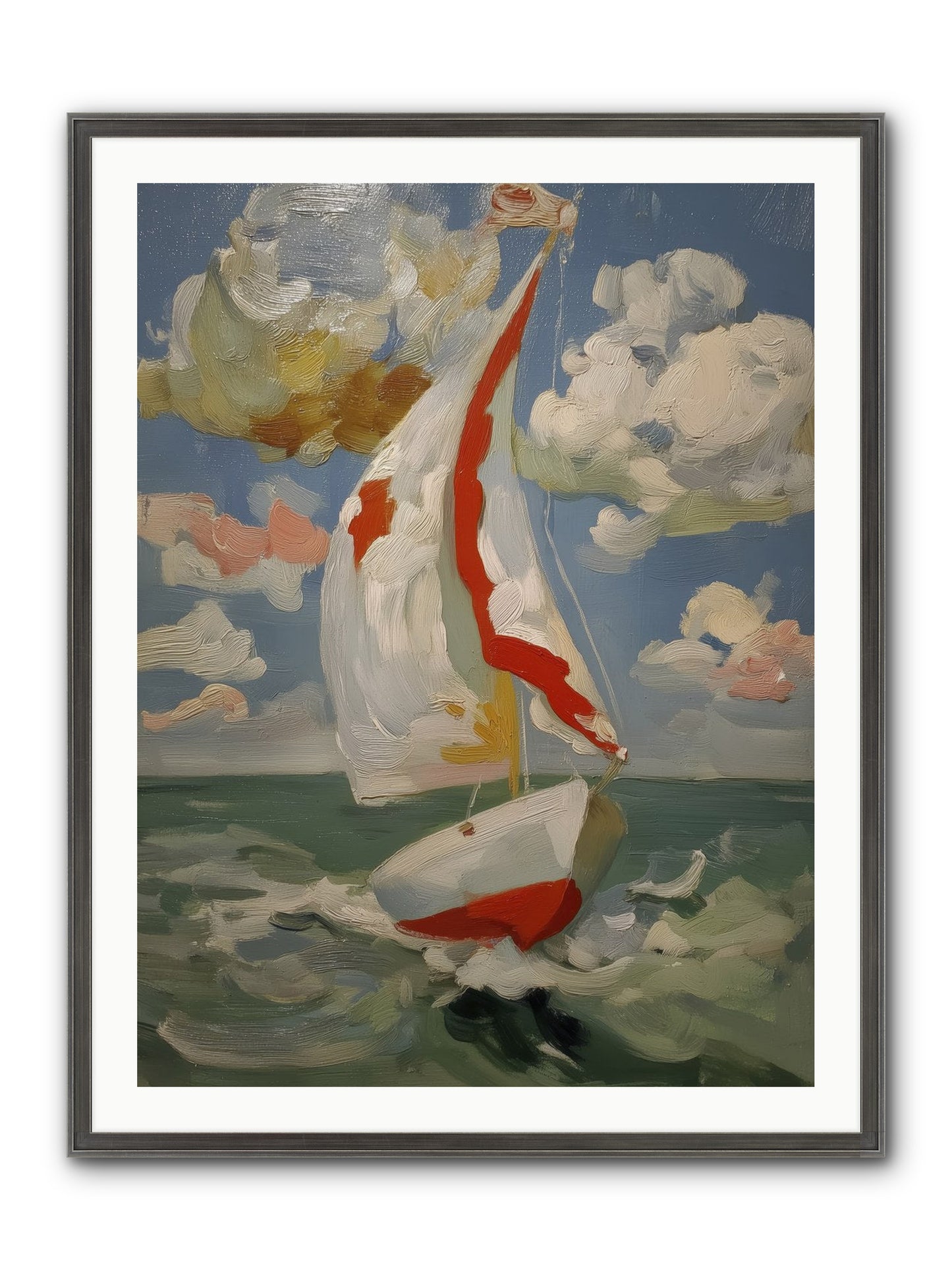 Perpetual Sunshine Framed Print - Slimwoods Black/Silver 30x40
