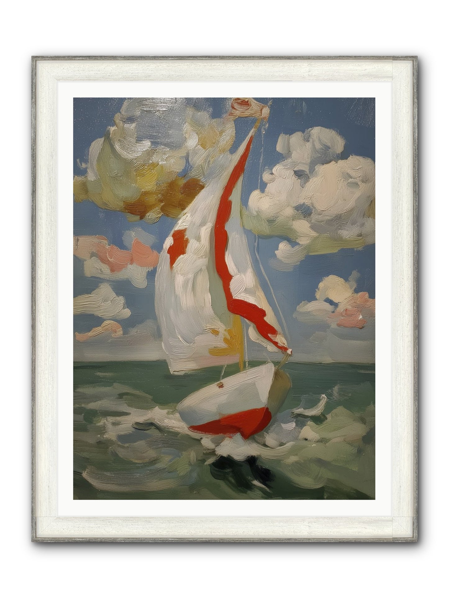 Perpetual Sunshine Framed Print - Driftwood White 36x48