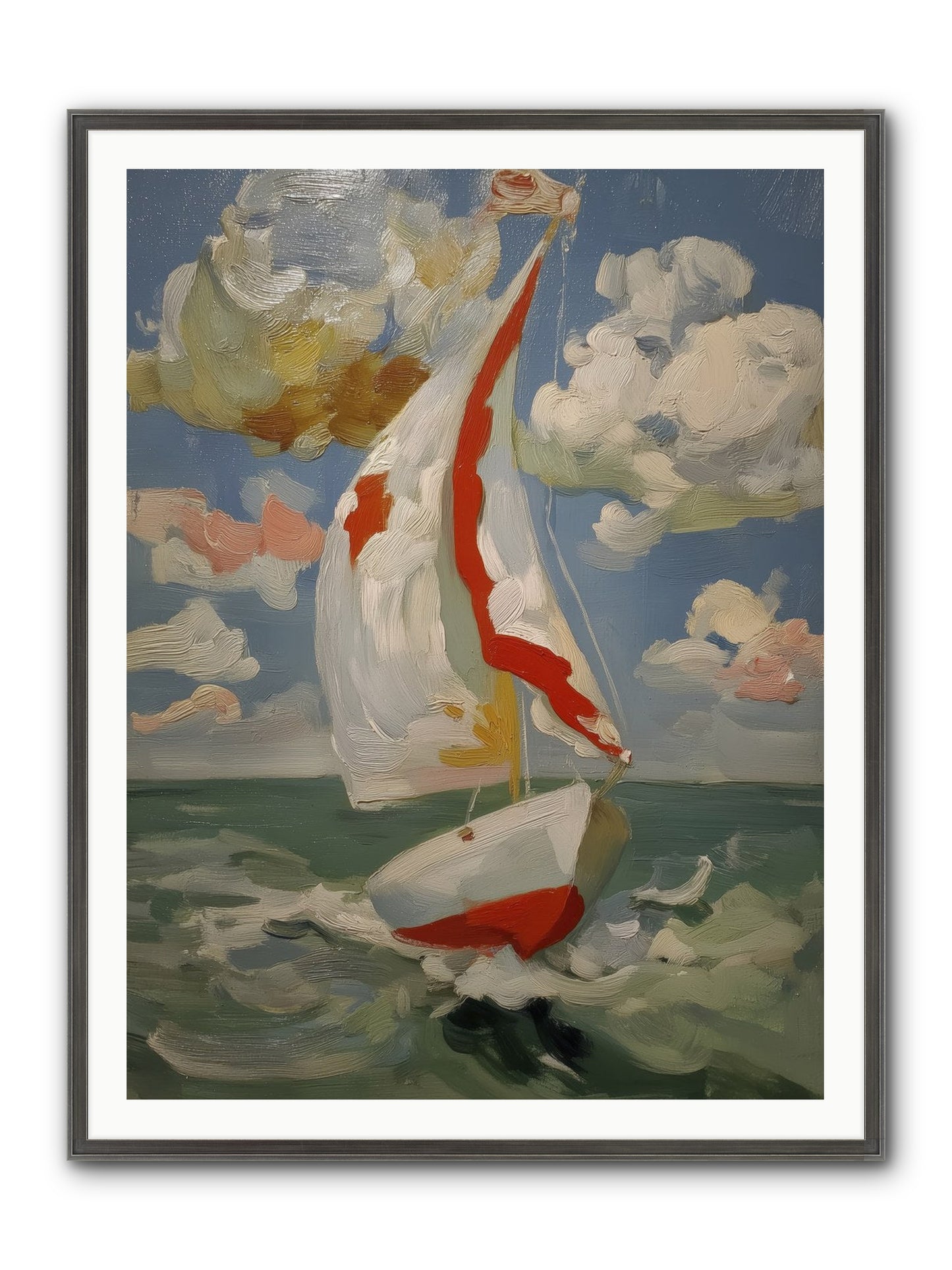 Perpetual Sunshine Framed Print - Slimwoods Black/Silver 36x48