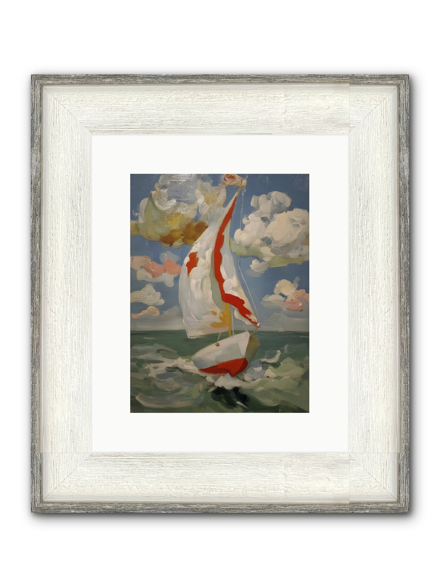 Perpetual Sunshine Framed Print - Driftwood White 9x12