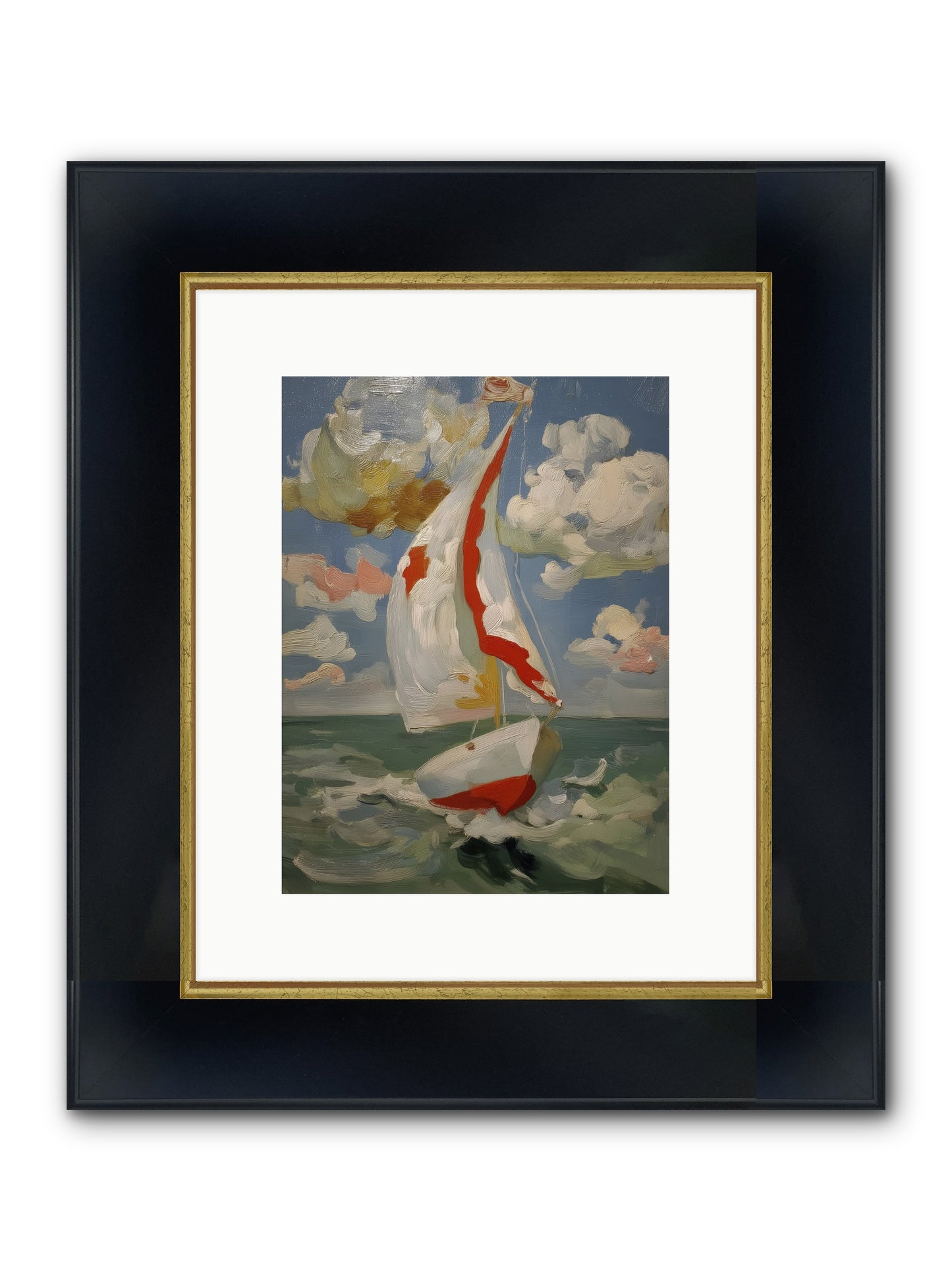 Perpetual Sunshine Framed Print - Wide Black w/Gold 9x12