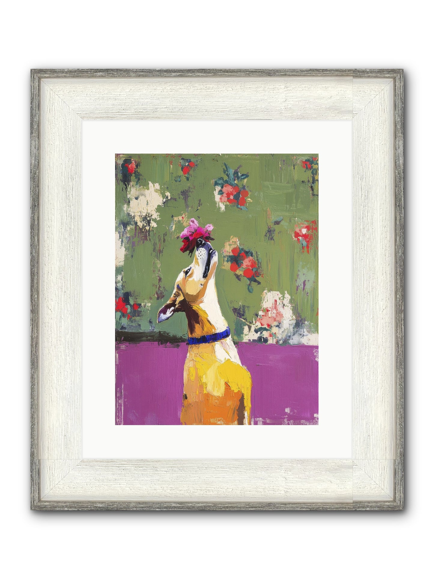 Petal Companion Framed Print - Driftwood White 12x16