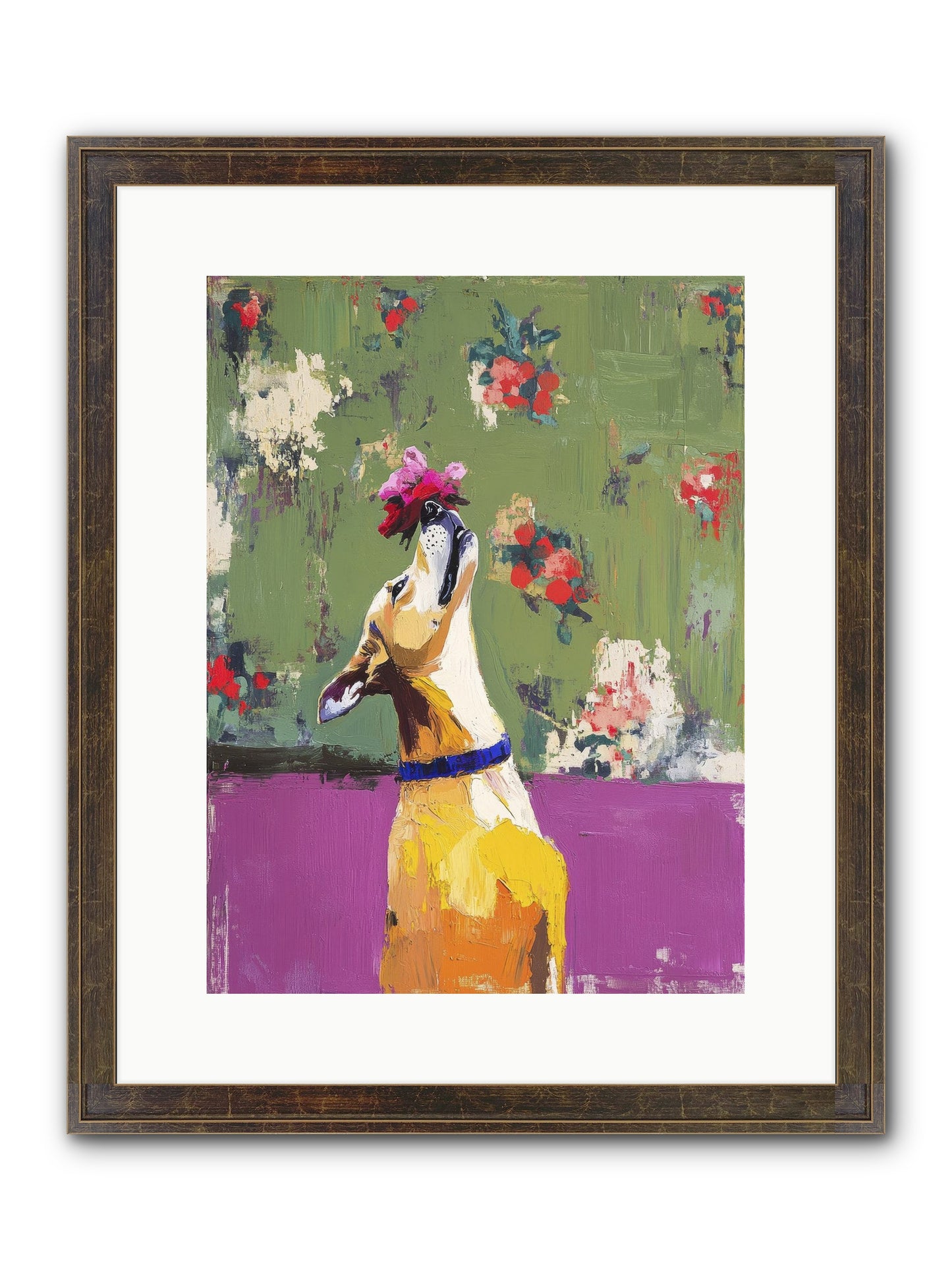 Petal Companion Framed Print - Slimwoods Black/Gold 12x16