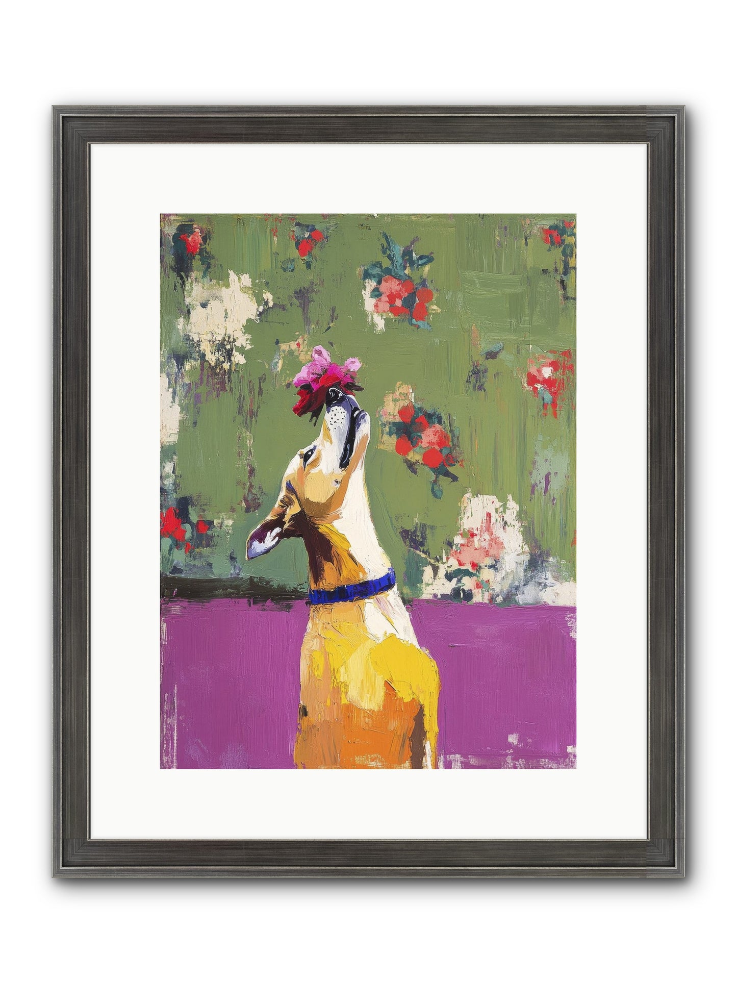 Petal Companion Framed Print - Slimwoods Black/Silver 12x16